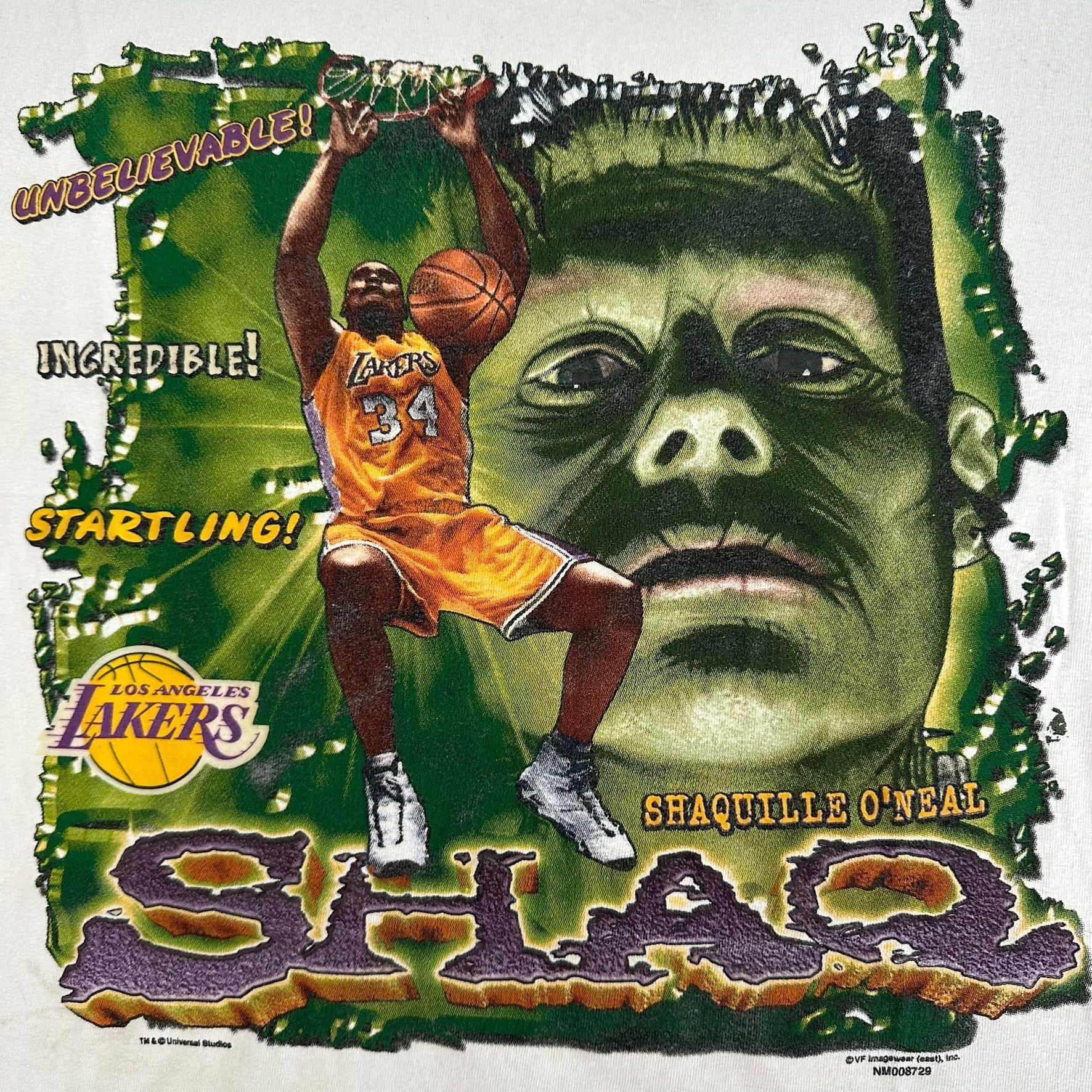 Lee Vintage 90s Shaq Shaquille O'Neal T-Shirt NBA Basketball Tee Size US S / EU 44-46 / 1 - 2 Thumbnail