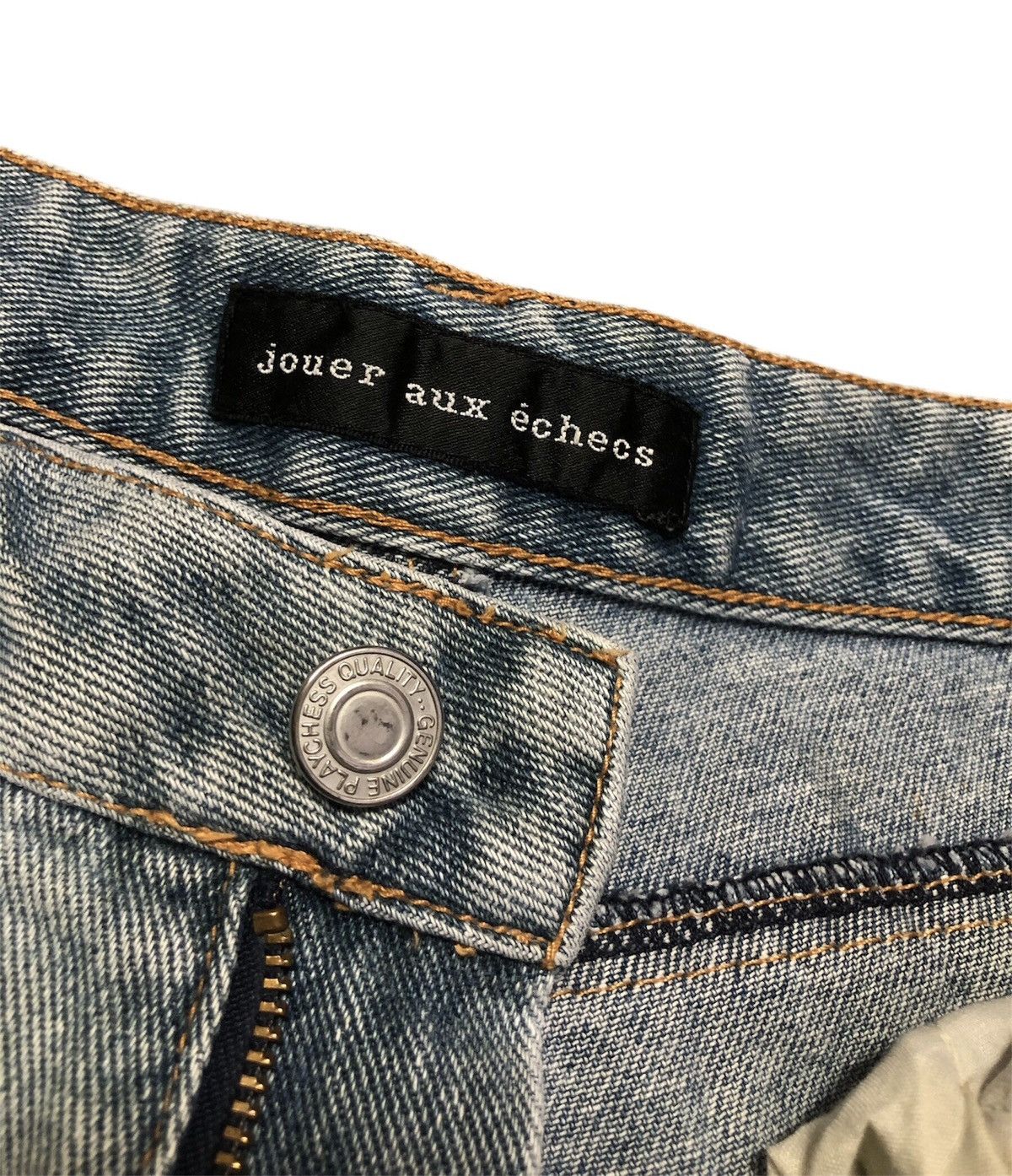 Other VINTAGE JOUER AUX ECHECH HAGI DENIM FLARED JEANS Size 28" / US 6 / IT 42 - 18 Thumbnail