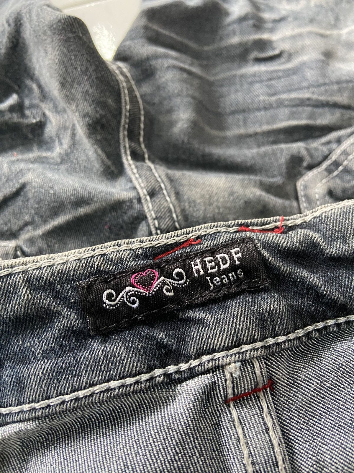 If Six Was Nine HEDF JEANS FLARE STYLE JEANS Size 30" / US 8 / IT 44 - 6 Thumbnail
