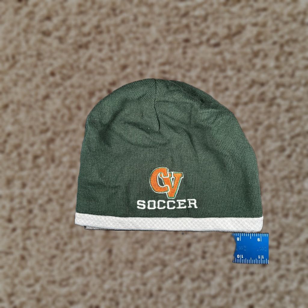 Vintage Campo Verde High School Beanie Toque Adult One Size Green Knit Cotton Polyester Size ONE SIZE - 1 Thumbnail