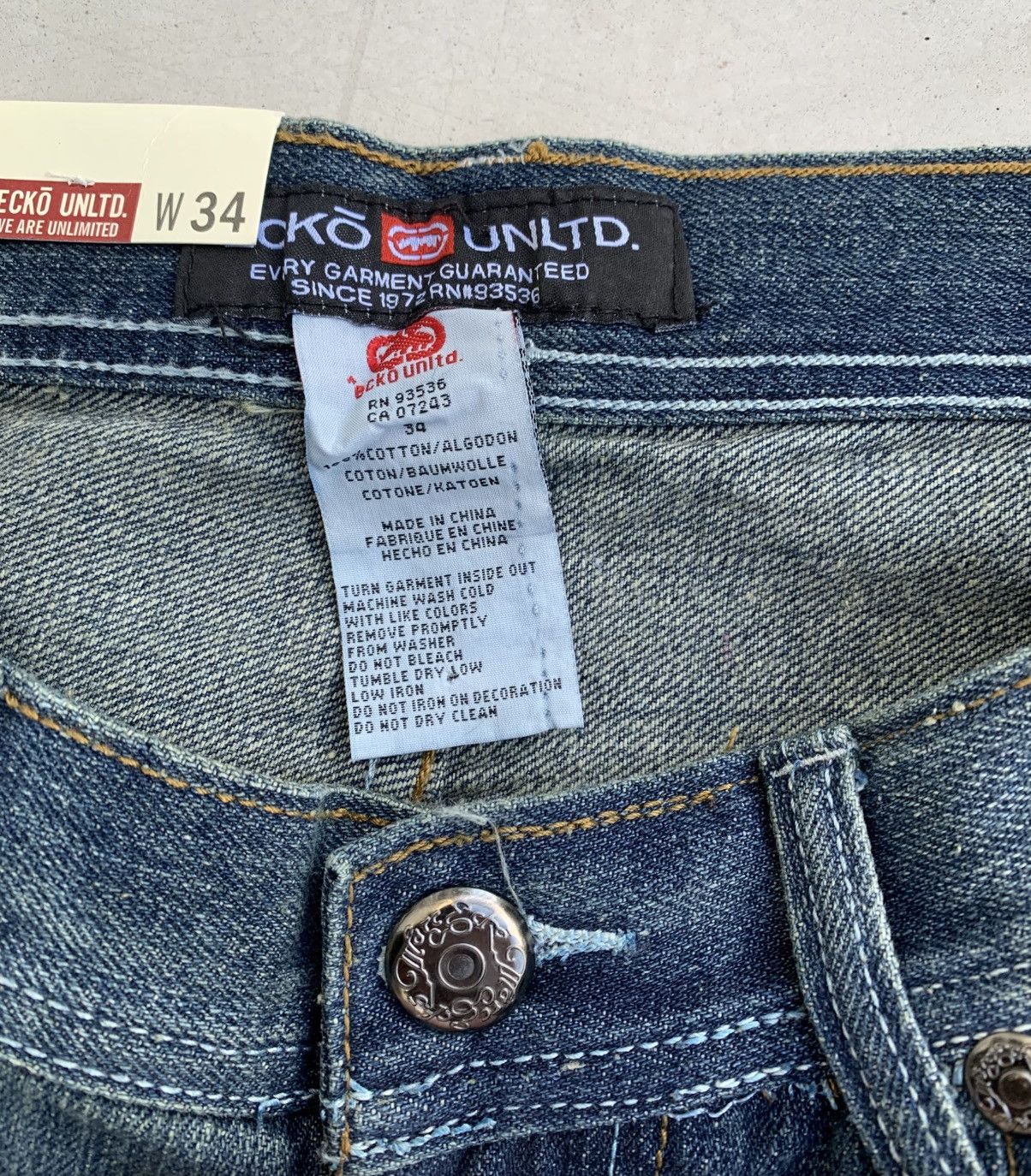 Ecko Unltd. Ecko UNLTD. Jeans Vintage New Sk8 Style Avantgarde Size US 34 / EU 50 - 11 Thumbnail