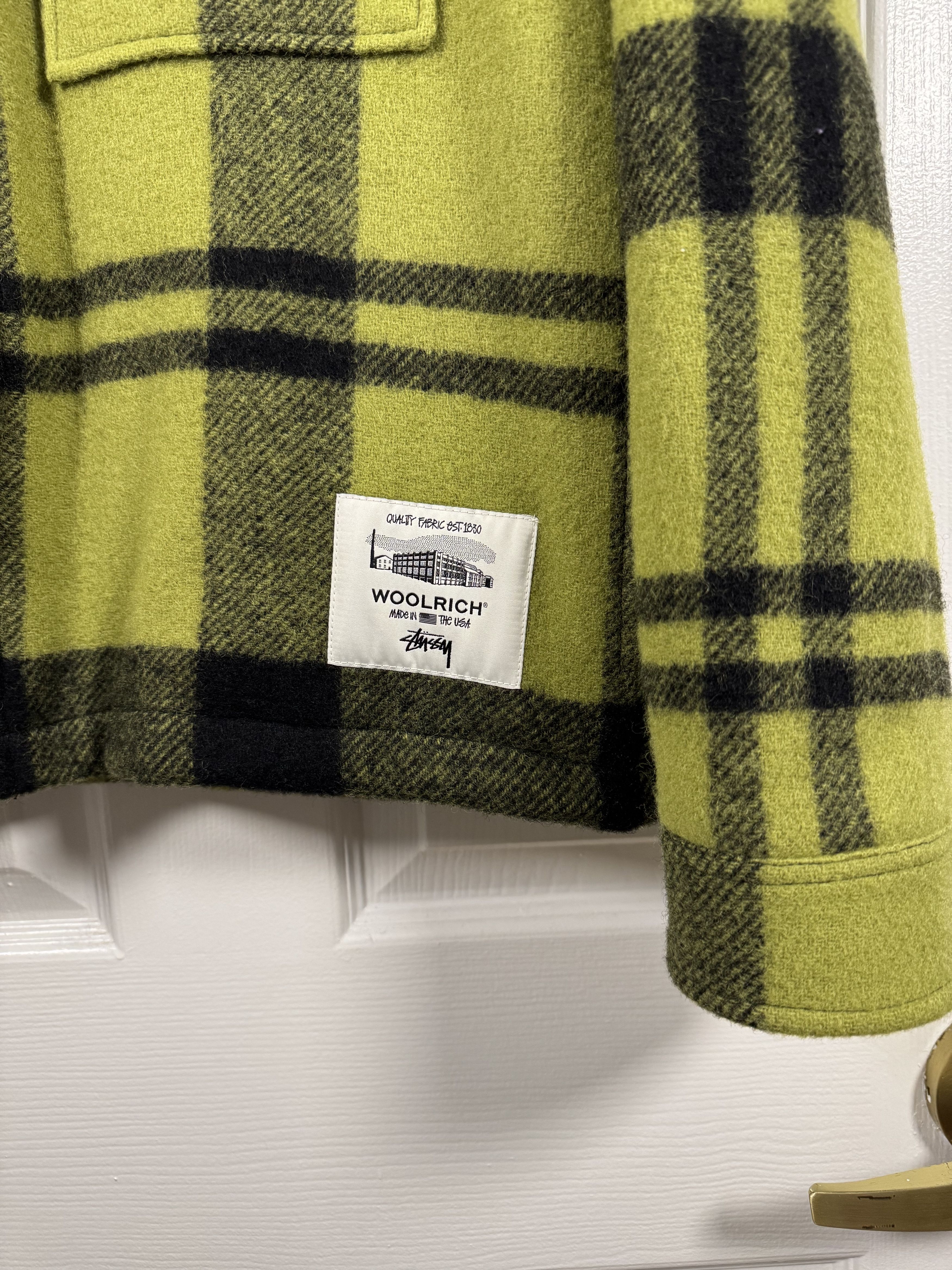 Stussy Stussy x Woolrich Heavyweight Plaid Work Shirt Green Large Size US L / EU 52-54 / 3 - 4 Thumbnail