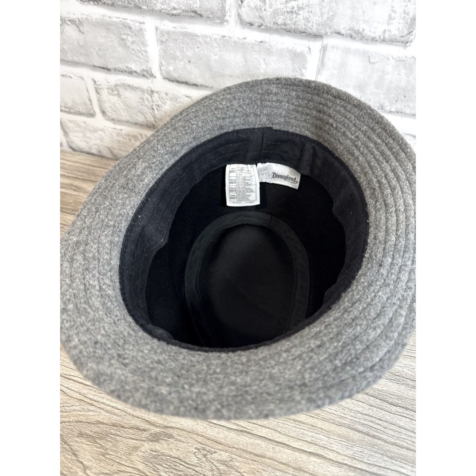 Disney DISNEY Fedora Gray Wool Blend Hat Adult S Men Men Disney Gray Fedora Style Wool Blend Hat S Adult Size ONE SIZE - 6 Thumbnail