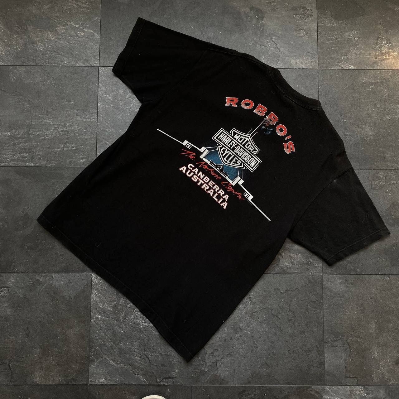 Vintage Vintage 1996 big logo Harley Davidson Australia no worries Size US L / EU 52-54 / 3 - 9 Thumbnail