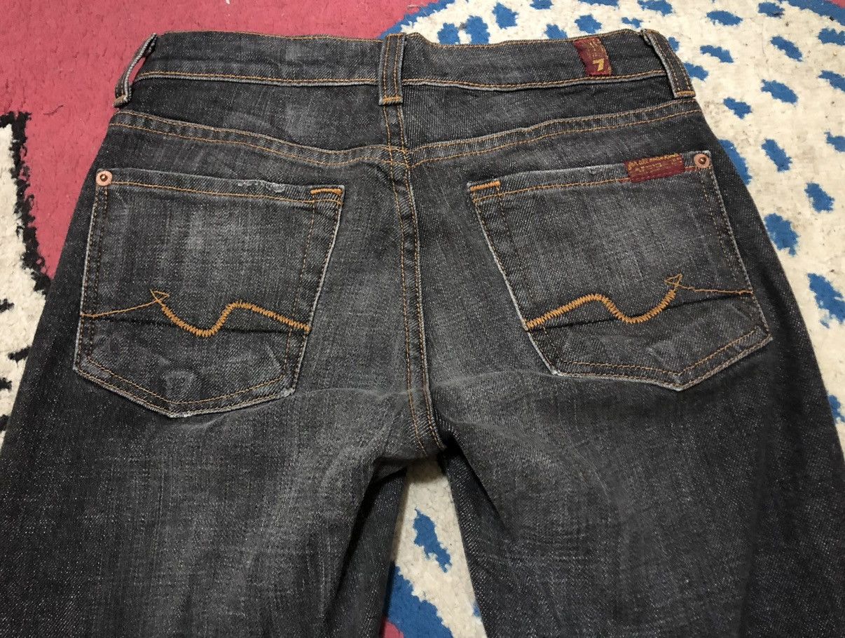 7 For All Mankind 7 For All Mankind Frayed Mud Wash Flares Distressed Jeans Size 24" / US 00 / IT 34 - 10 Thumbnail