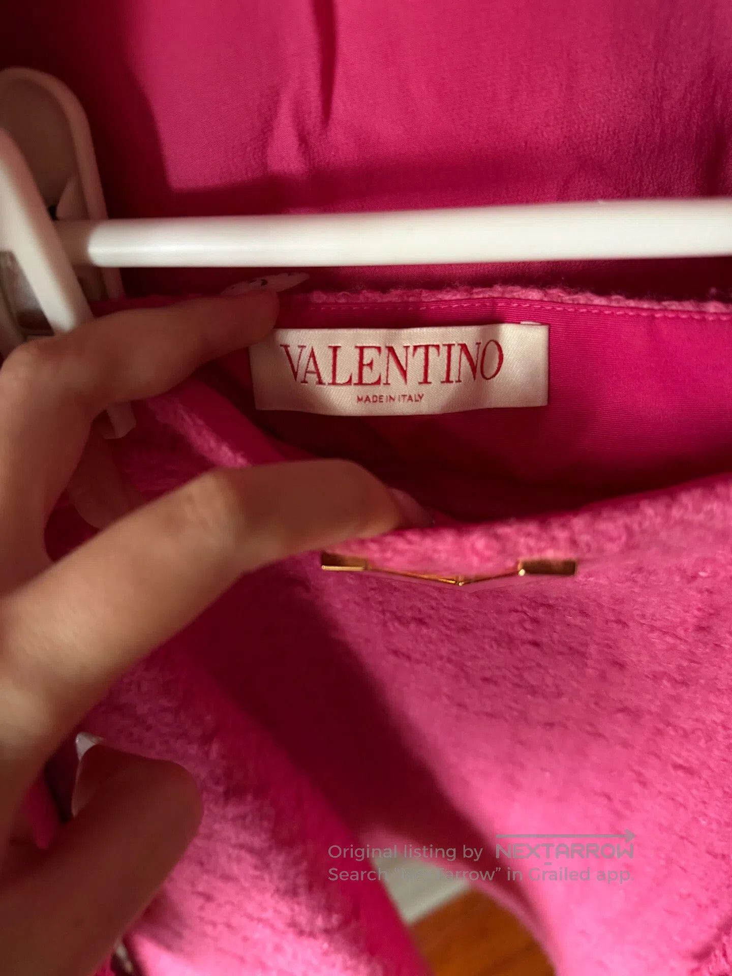 Valentino Valentino Bright Pink Textured Knit Jacket. Size M / US 6-8 / IT 42-44 - 5 Thumbnail