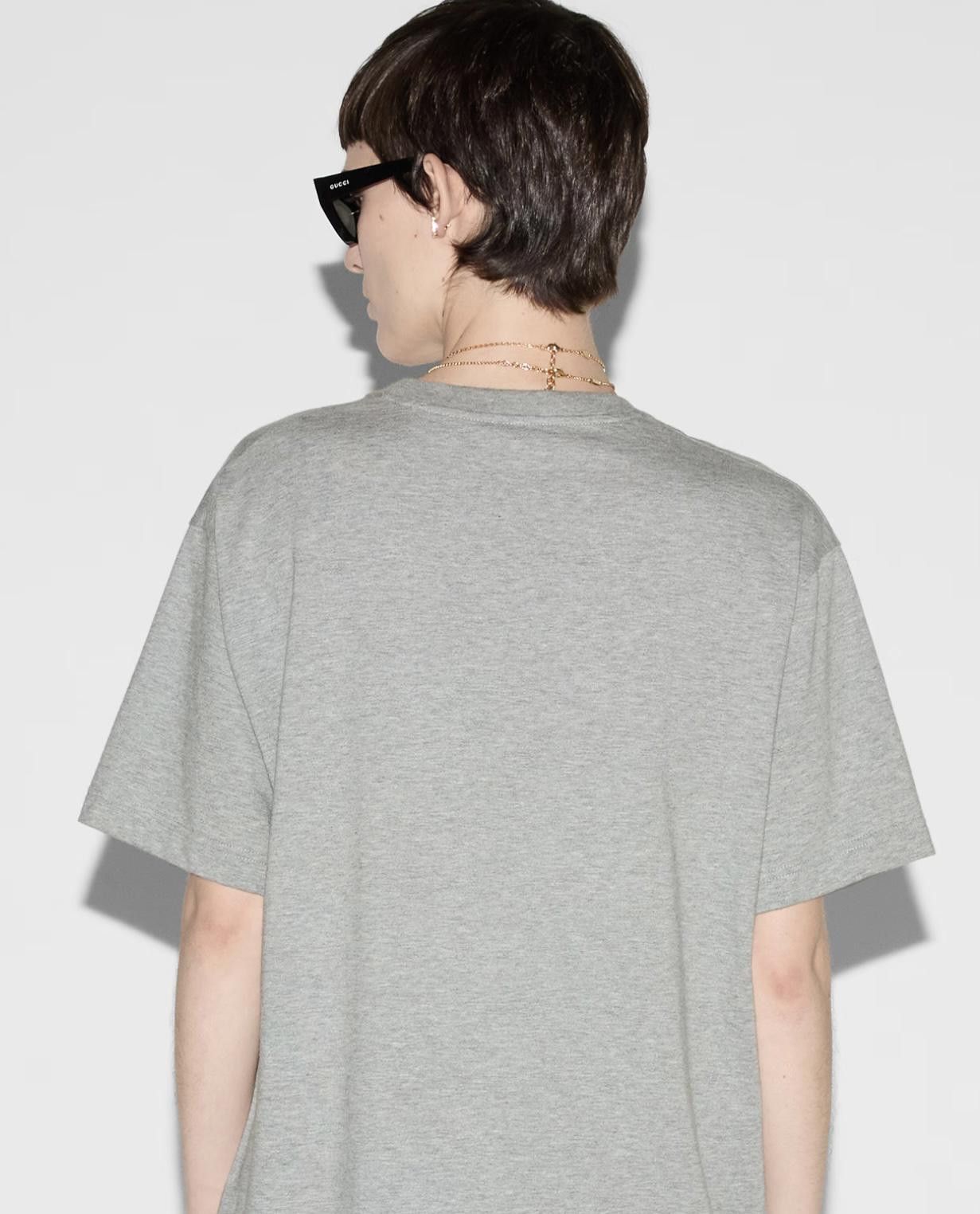 Gucci GUCCI COTTON JERSEY T-SHIRT WITH PRINT SIZE S Size ONE SIZE - 3 Thumbnail