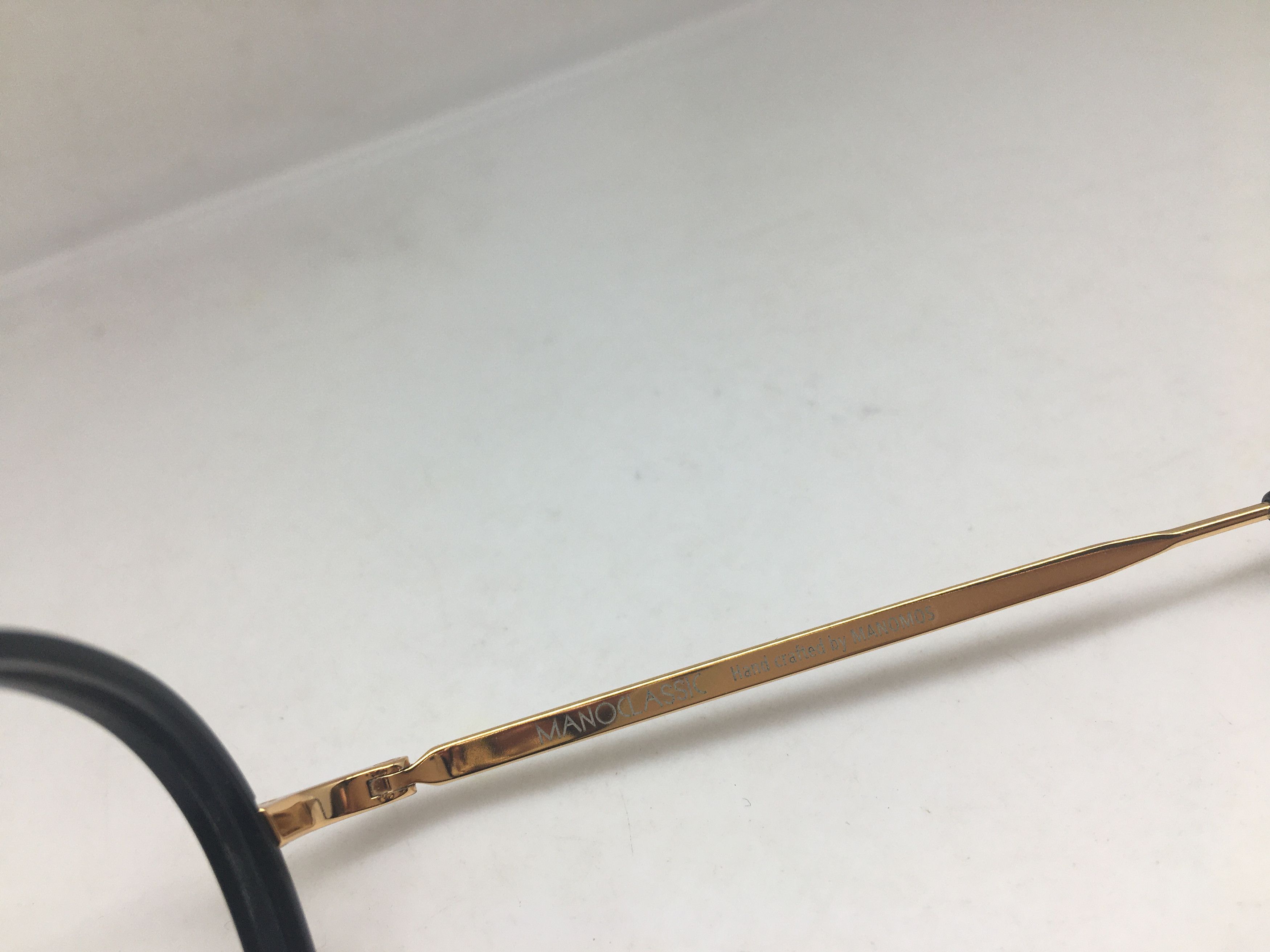 Other Manomos Gold Round Eyeglasses Frame GREAT GATSBY Size ONE SIZE - 4 Thumbnail