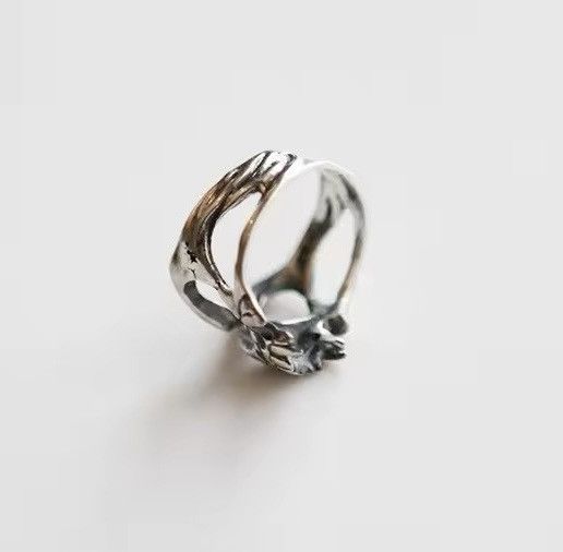 Other Vintage Punk Skeleton Head Resizeable Ring Size ONE SIZE - 5 Thumbnail