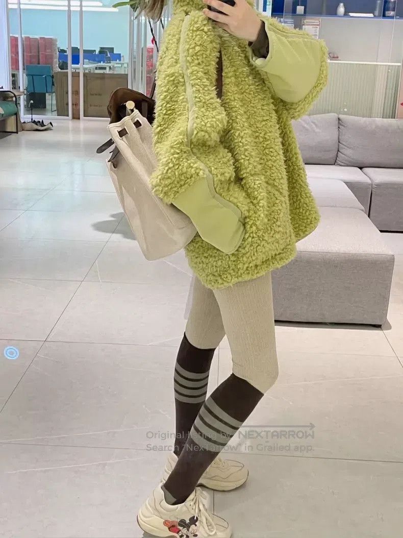 Acne Studios Acne Studios Ladies High Collar Half-Zip Teddy Fleece Warm Size S / US 4 / IT 40 - 7 Thumbnail
