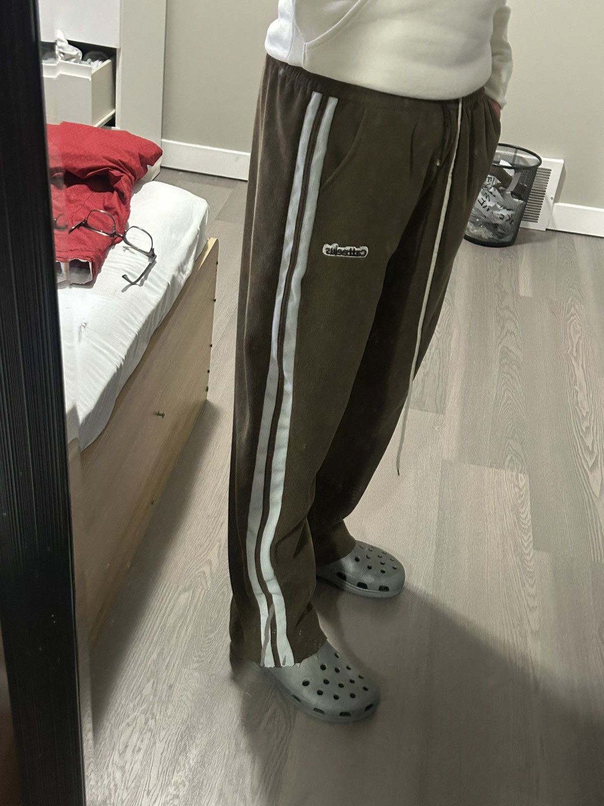 Other Vintage wide leg brown sweatpants Size US 30 / EU 46 - 4 Thumbnail