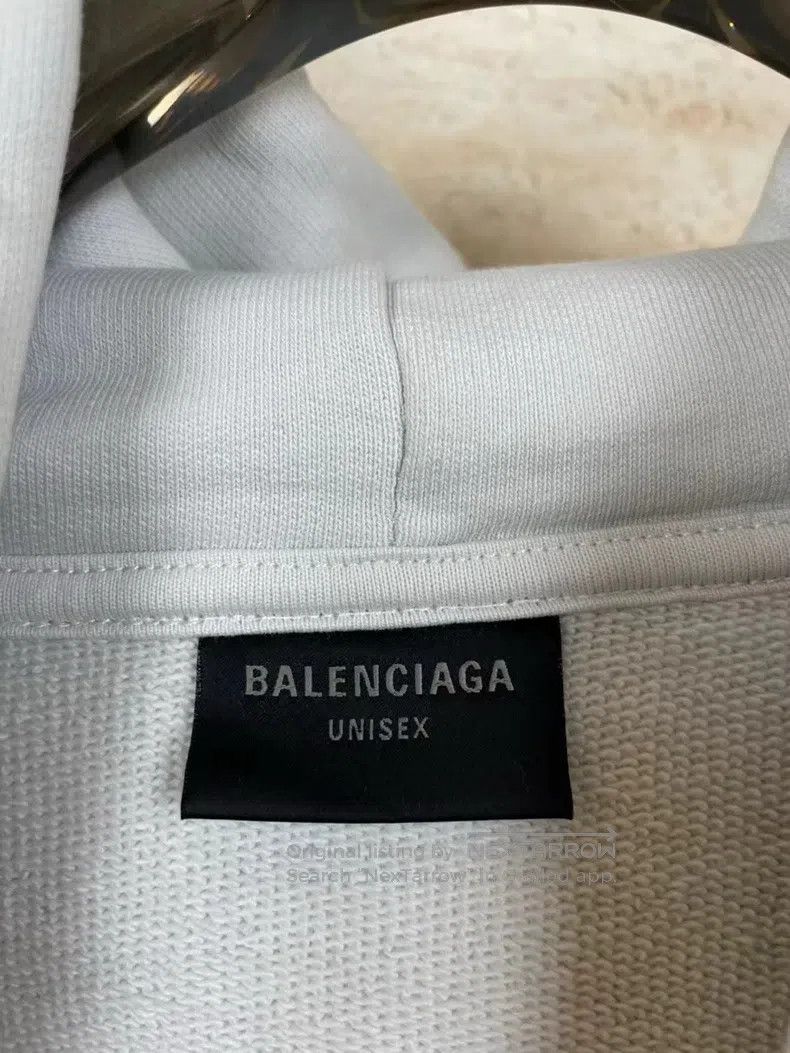 Balenciaga Balenciaga Joint Mud-Dyed Old-School Hoodie Size US S / EU 44-46 / 1 - 4 Thumbnail