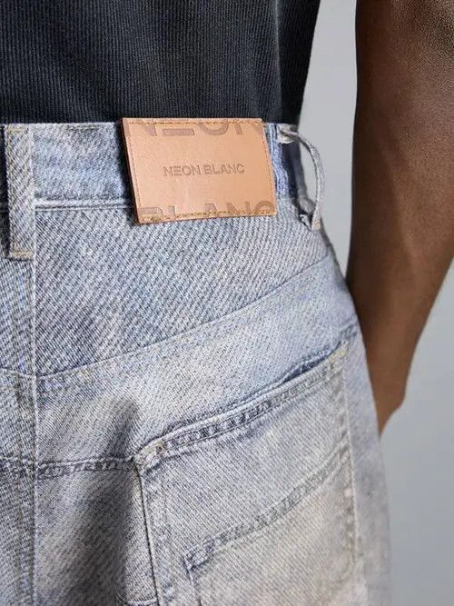 Jean Aikawa x Fuka Washed Painted Jeans Fashion Wide Leg Size US 32 / EU 48 - 5 Thumbnail