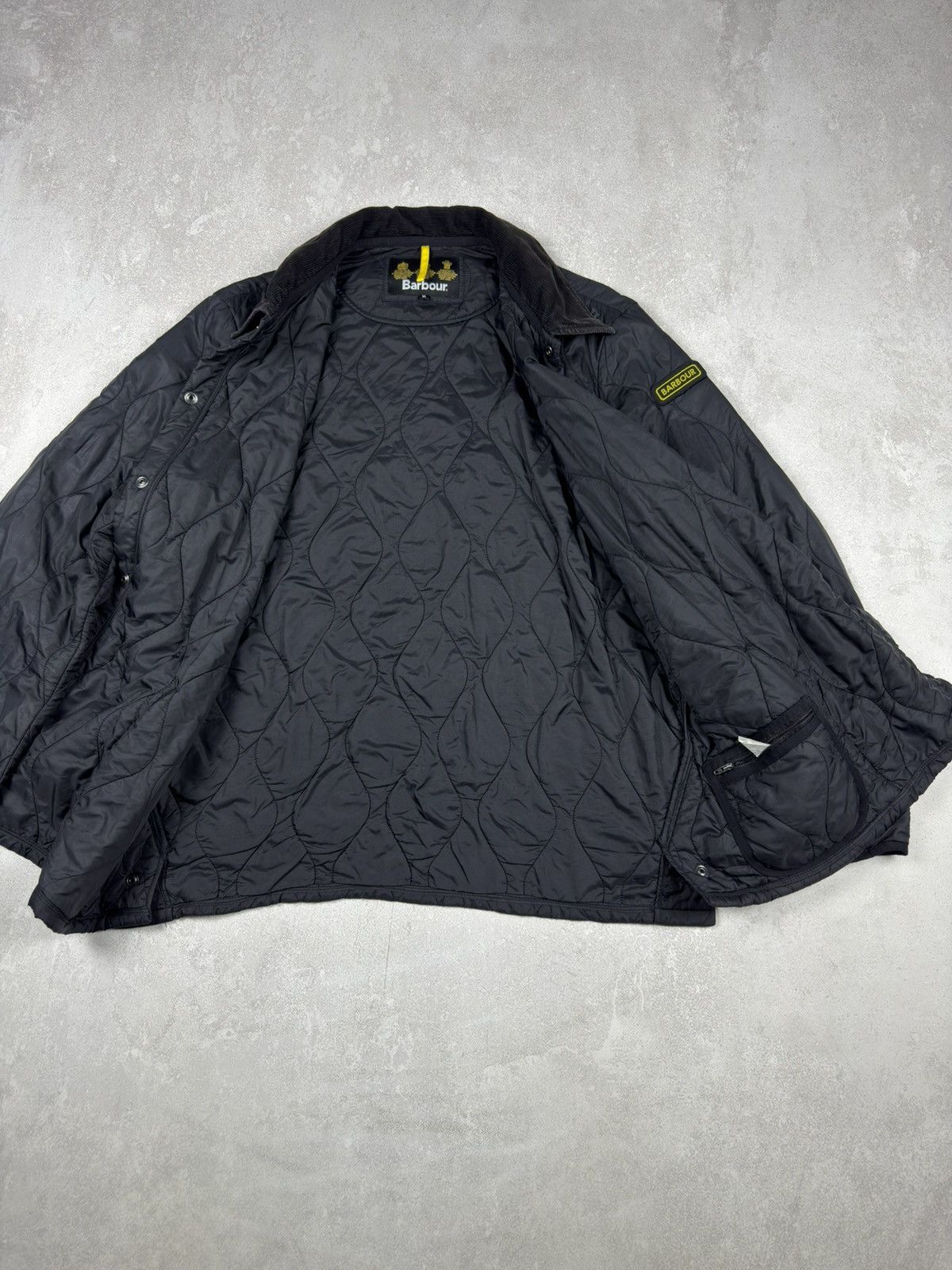 Barbour Vintage Barbour Liddesdale Track Quilted Black Jacket Casual Size US XL / EU 56 / 4 - 8 Thumbnail