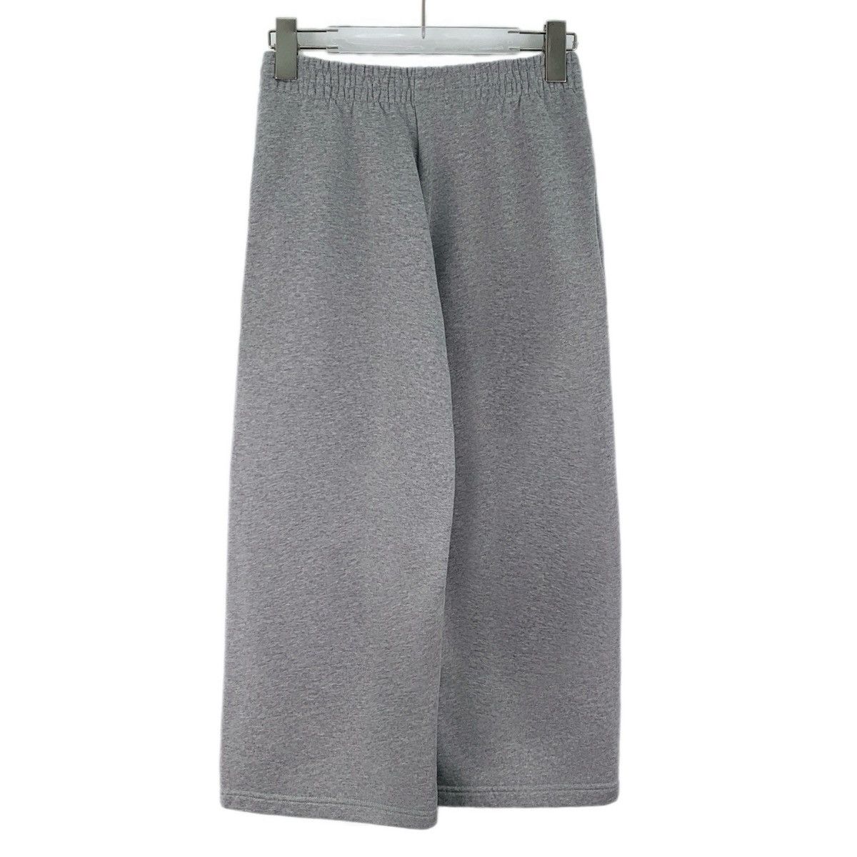 Balenciaga Balenciaga 24 Style Grey Cotton Wide-Leg Cropped Pants K26WX Size 25" / US 0 / IT 36 - 2 Thumbnail