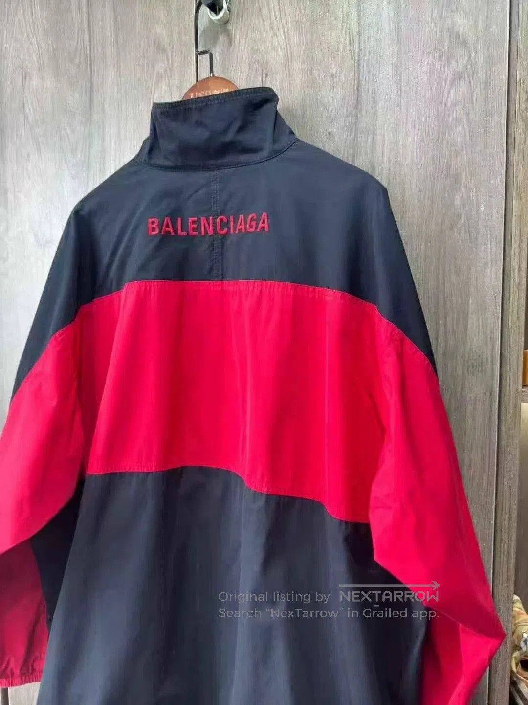 Balenciaga Balenciaga Black Red Embroidered Windbreaker. Size US M / EU 48-50 / 2 - 6 Thumbnail