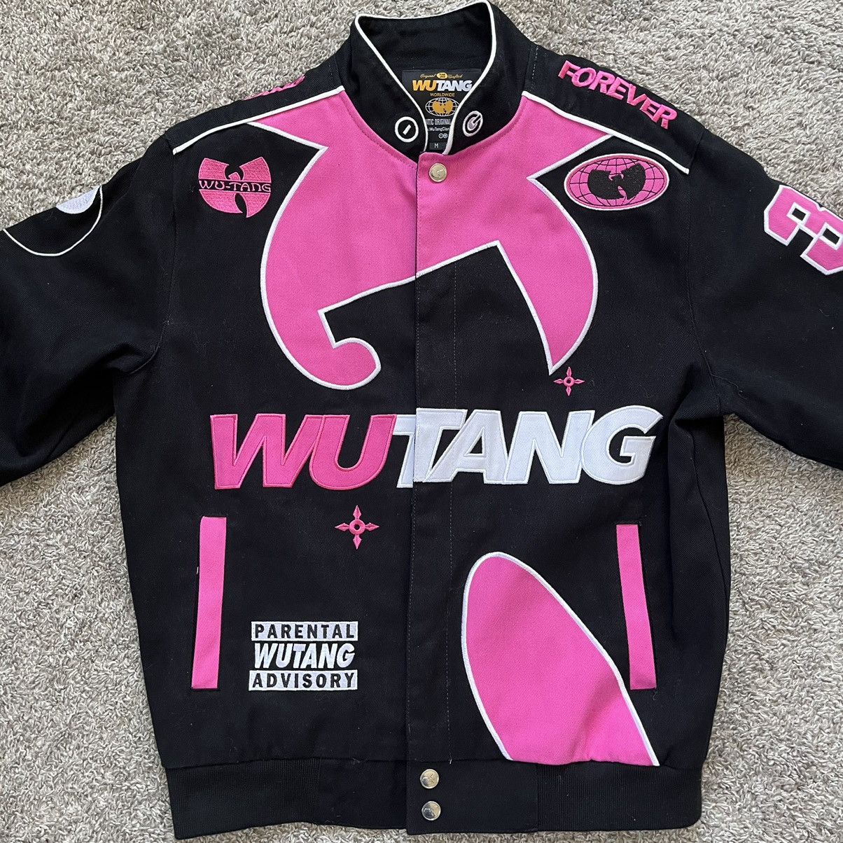 Wu Tang Clan Wu-Tang Jacket Size Medium Wu-Wear Pink Multi Logos Rza ...