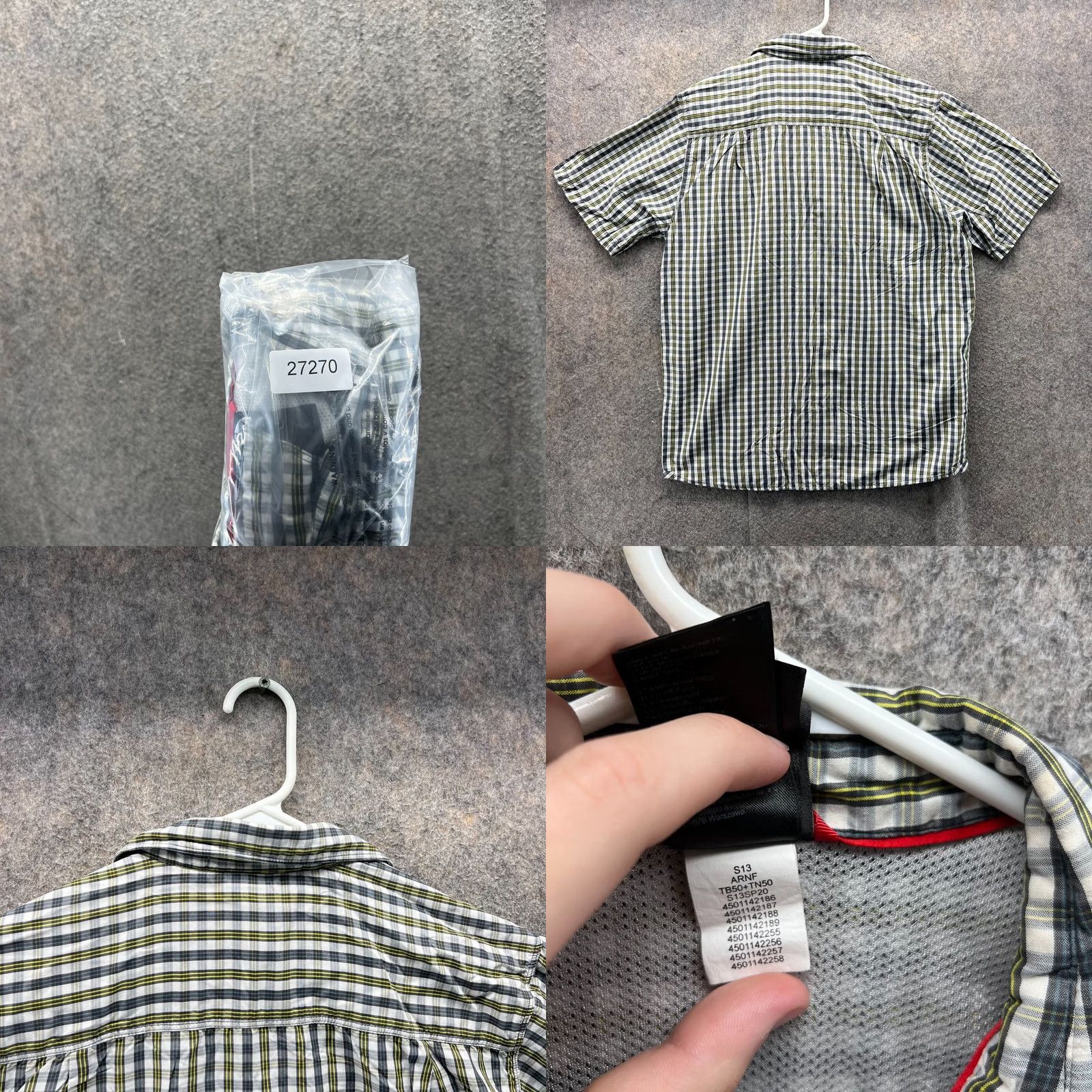 The North Face VINTAGE The North Face Shirt Men Medium Gray Button Down Outdoors Hiking Short Sleeve Size US M / EU 48-50 / 2 - 8 Thumbnail
