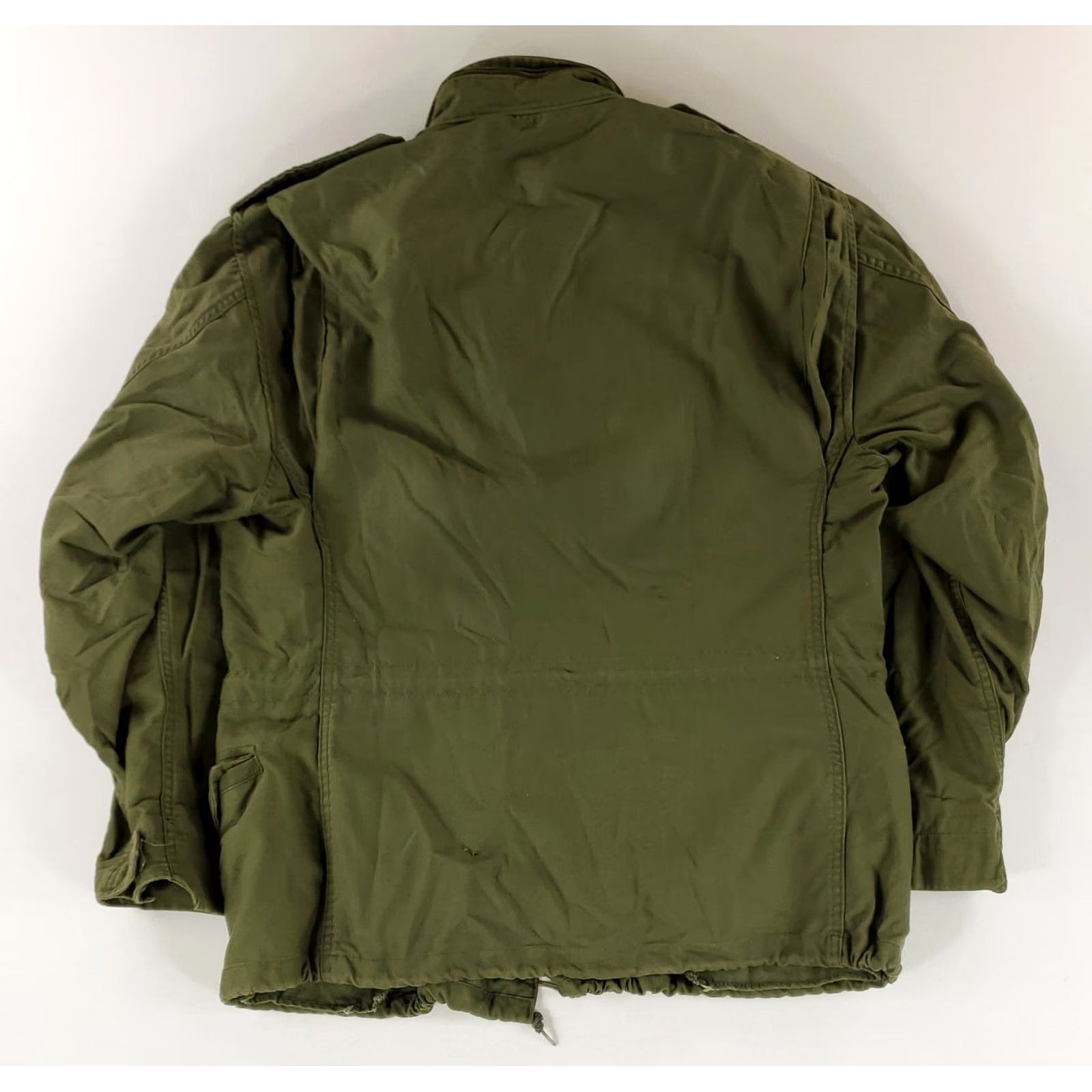 Alpha Industries VINTAGE Alpha Industries M65 Jacket Airlift Command Olive Green Mens M Short Green Military Jacket M Mens Size US 31 - 4 Thumbnail