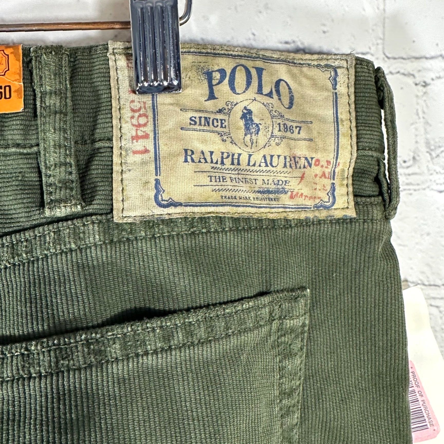 Polo Ralph Lauren Polo Ralph Lauren Mens 38x30 Bootcut Corduroy Pants Olive Green NWT Size US M / EU 48-50 / 2 - 5 Thumbnail