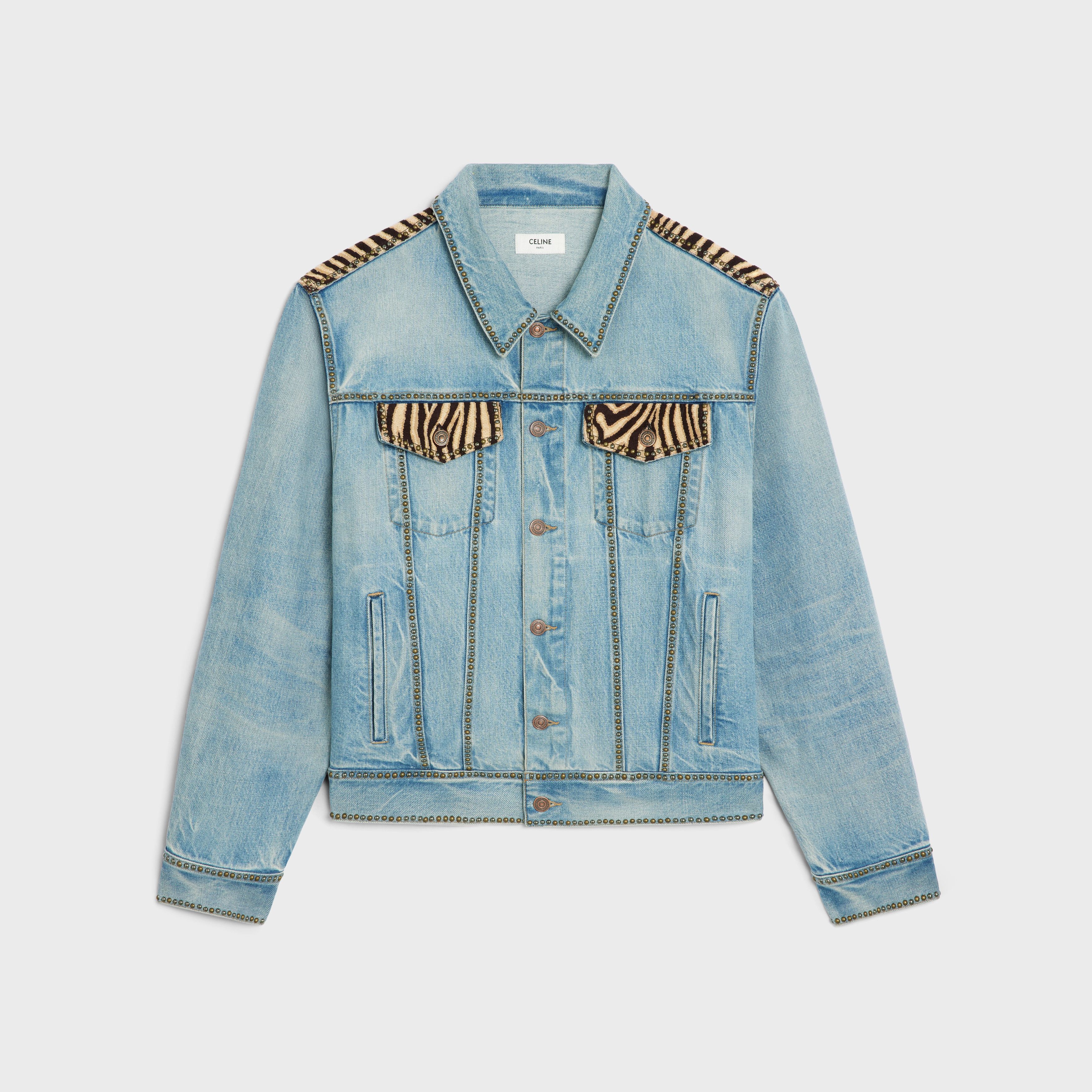 Celine o1bcso1str0825 2Q799461T Trucker Denim Jacket Size US M / EU 48-50 / 2 - 1 Thumbnail