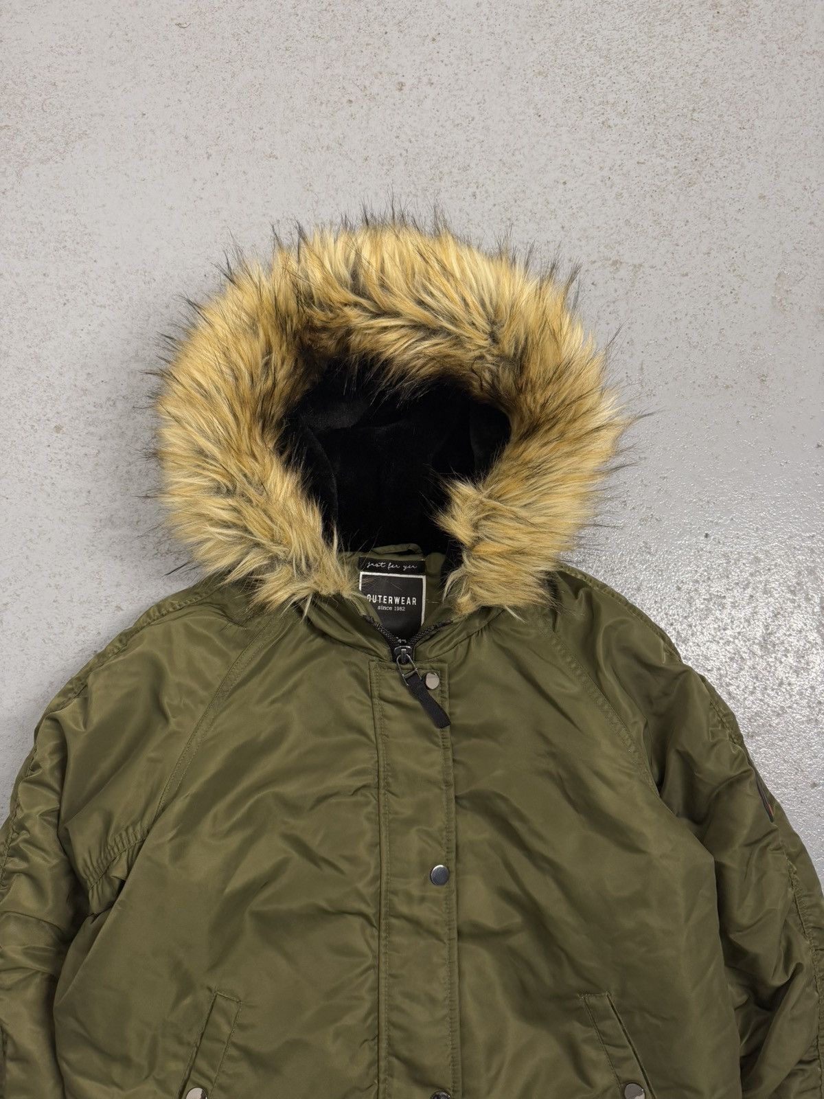 Other Streetwear Nylon Military Type Y2K Fur Insulated Bomber Size M / US 6-8 / IT 42-44 - 6 Thumbnail