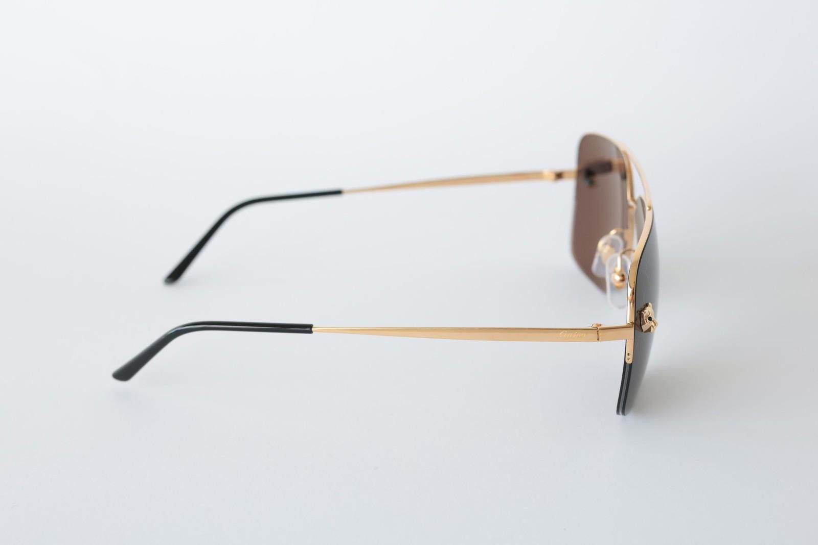 Cartier New Cartier eyewear optical sunglasses CT0244S 001 gold grey Size ONE SIZE - 5 Thumbnail