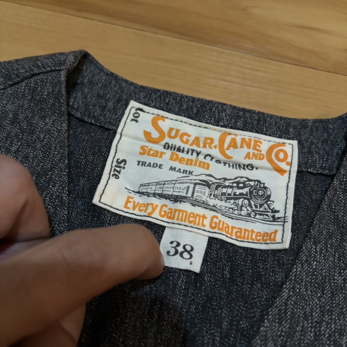 Sugar Cane Sugar cane 9oz black covert work vest Size US M / EU 48-50 / 2 - 6 Thumbnail