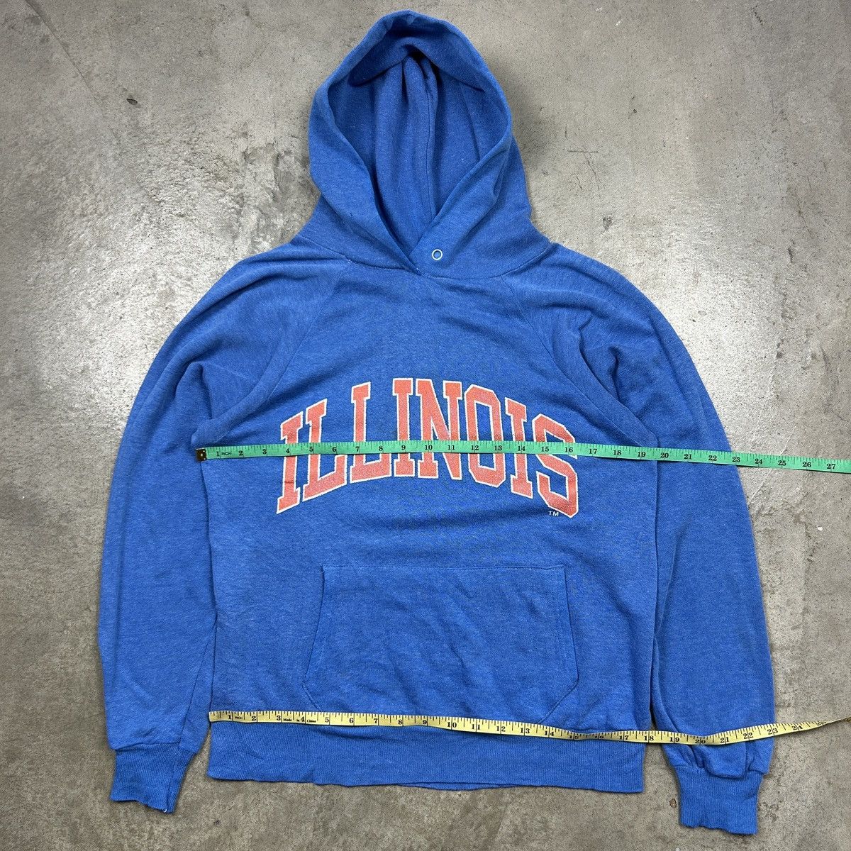 Vintage 1980s Illinois Collegiate Hoodie Size US M / EU 48-50 / 2 - 14 Thumbnail
