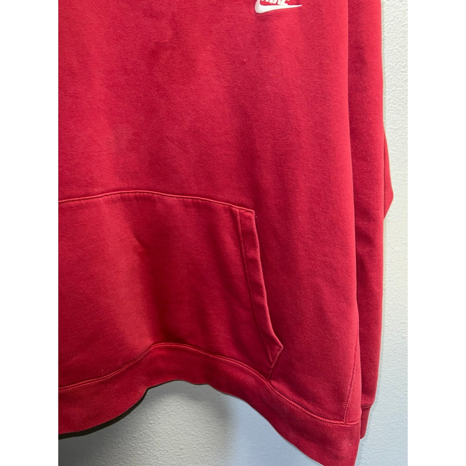 Nike Nike Red Hoodie Kangaroo Pocket Pullover Dark Red Stained 3X Size US XXL / EU 58 / 5 - 4 Thumbnail