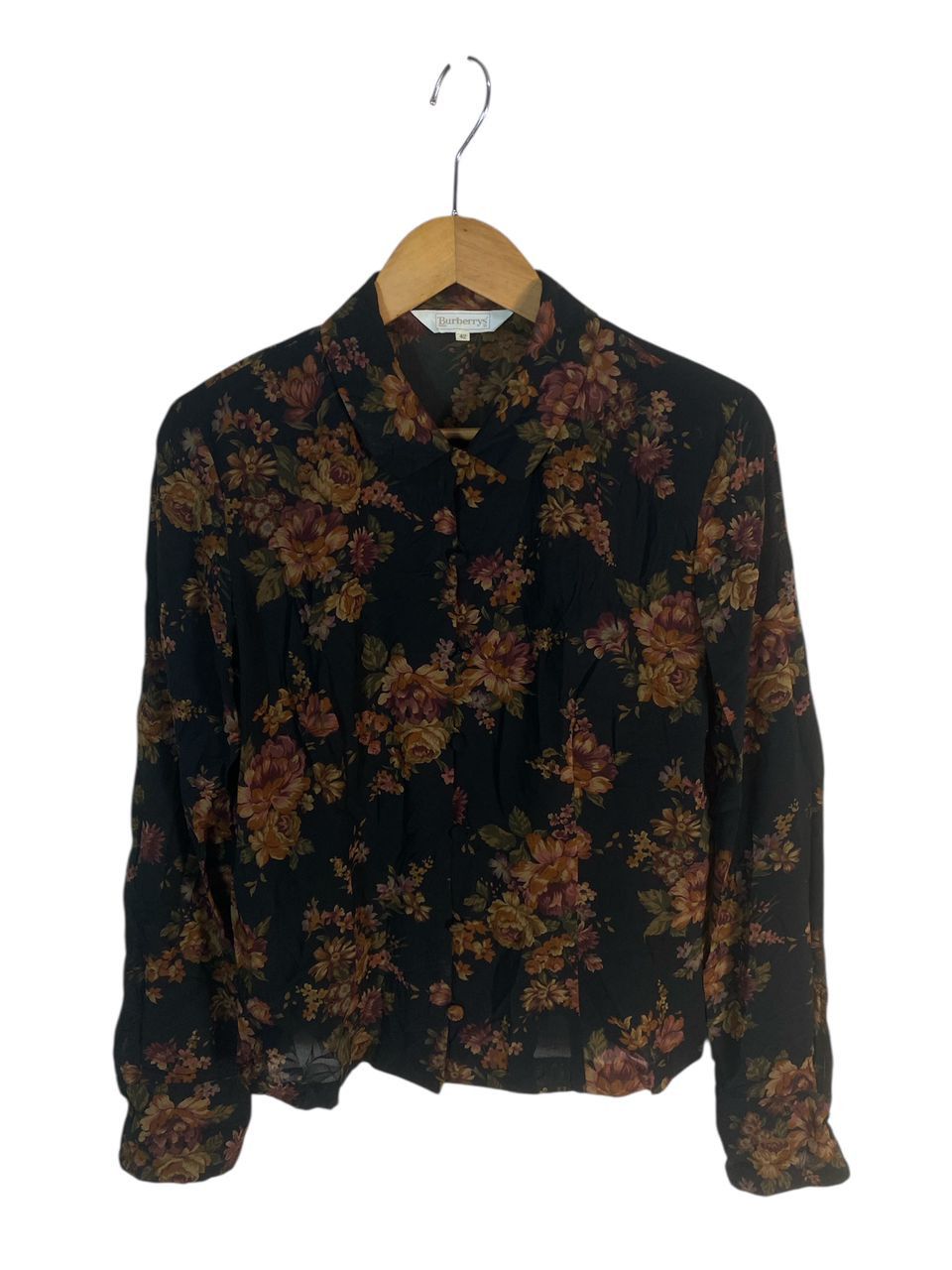 Burberry Burberry fullprint button up blouse shirt Size M / US 6-8 / IT 42-44 - 1 Thumbnail