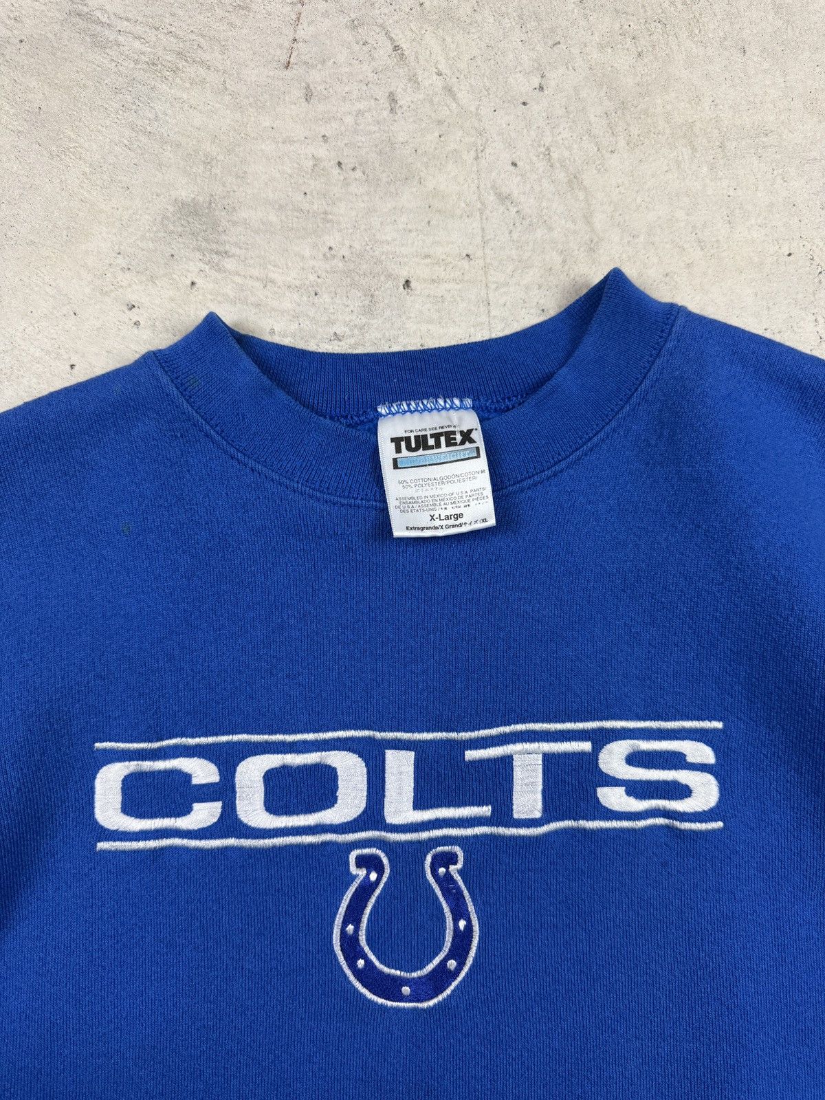 NFL × Vintage 1990s Indianapolis Colts Embroidered Crewneck Size US XL / EU 56 / 4 - 5 Thumbnail