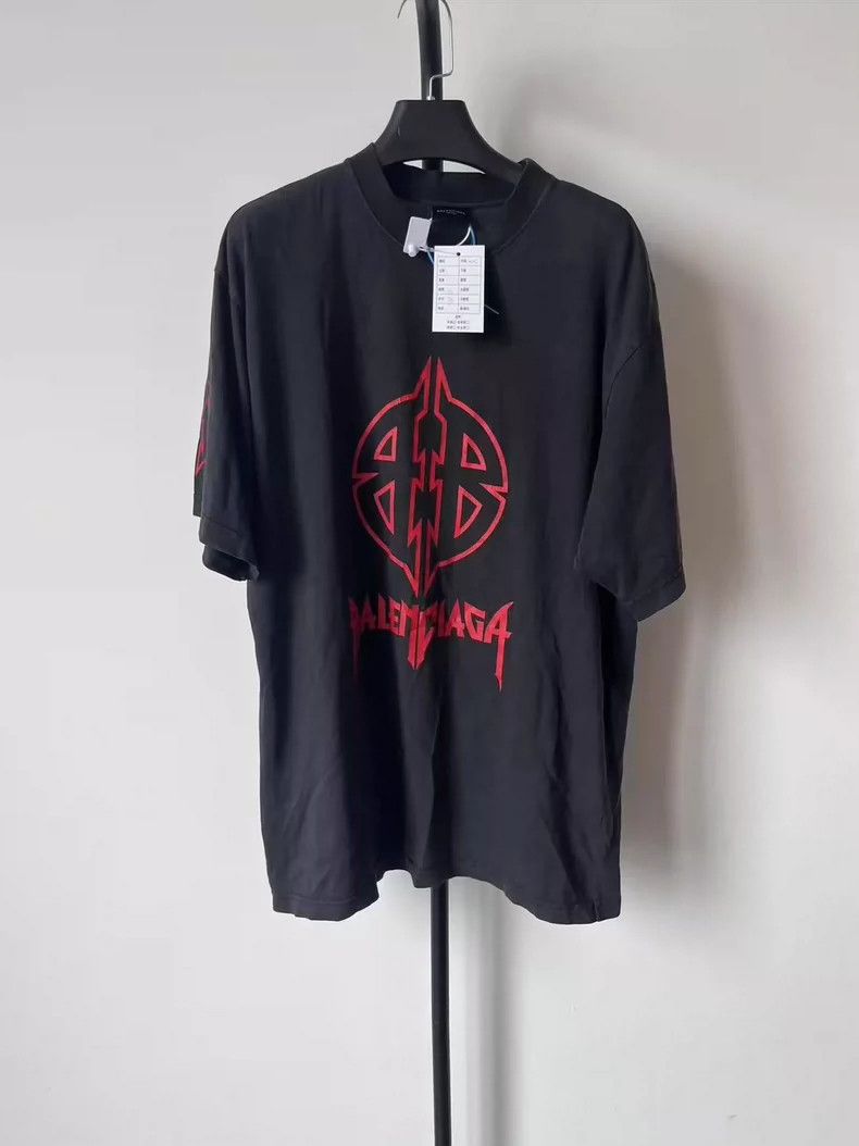 F*d様 BalenciagaバレンシアガTシャツNicolas Ghesqui Balenciaga Nicolas Ghesquiere Printed Short Sleeve Tee Shirt