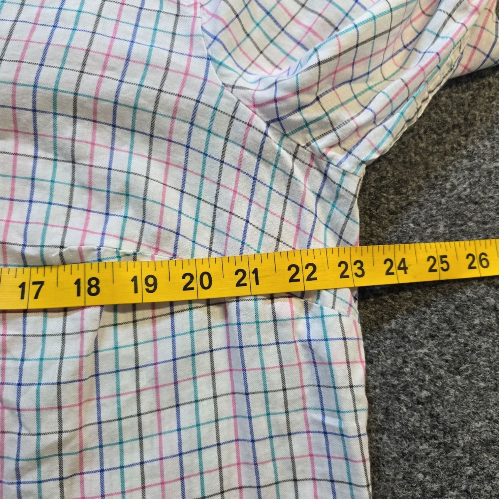 Talbots Talbots Top Womens 1X White Pink Plaid Button-Up Long Sleeve Career Casual Shirt Mens? Size XL / US 12-14 / IT 48-50 - 5 Thumbnail