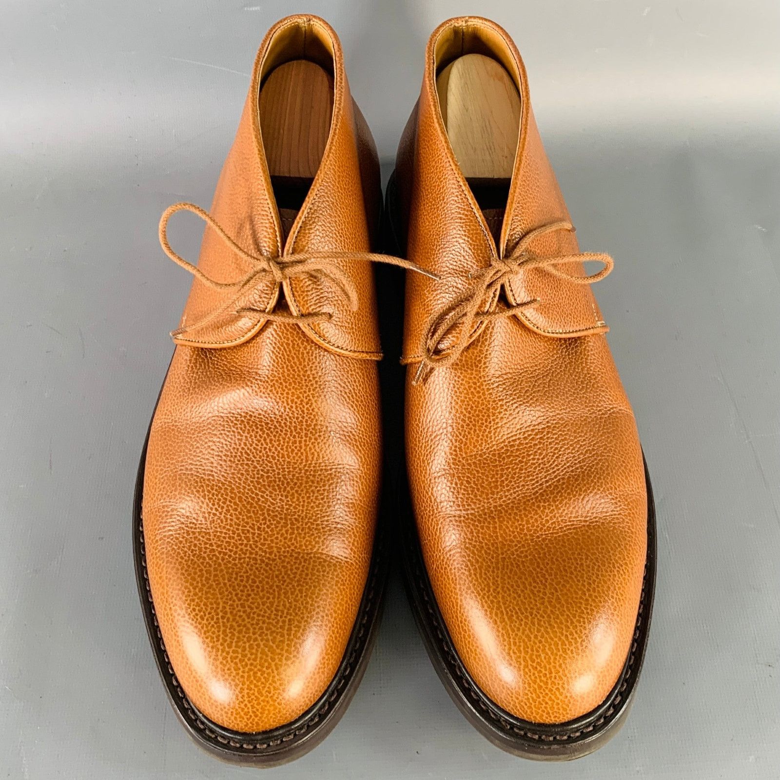 John Lobb JOHN LOBB Size 8.5 Grove Pebble Leather Lace-Up Chukka Boots Size US 8.5 / EU 41-42 - 4 Thumbnail