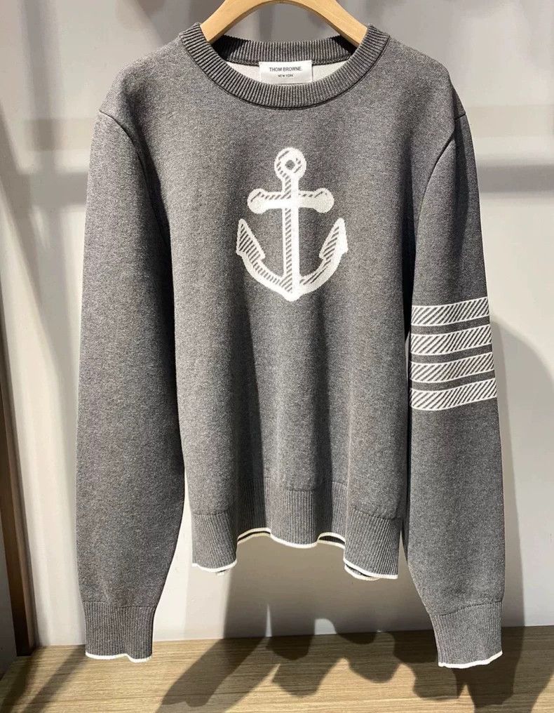Thom Browne Thom Browne Ship anchor knit sweater Size US L / EU 52-54 / 3 - 2 Thumbnail