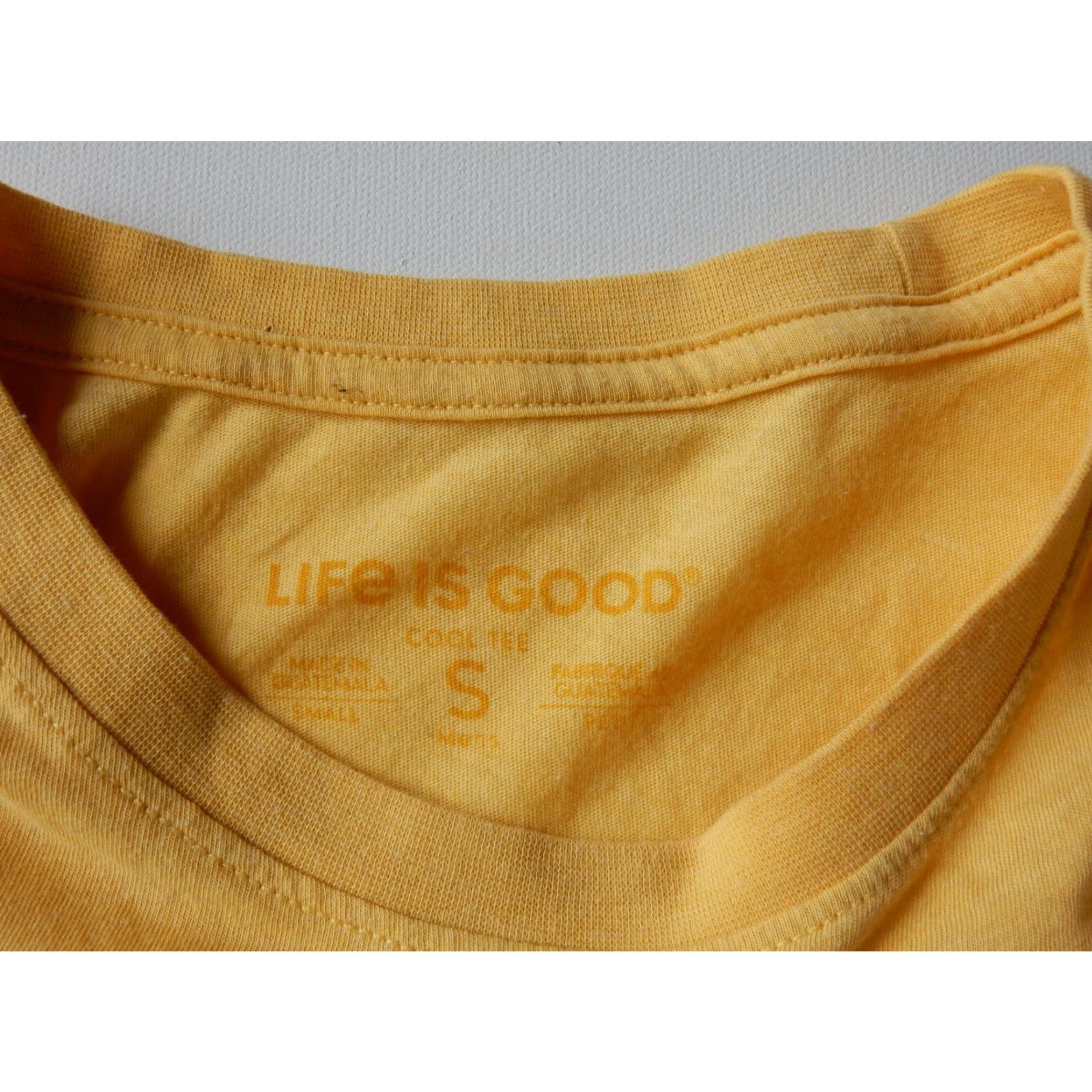 Life is Good Life Is Good Men's T-Shirt Short Sleeve Size Small Yellow Cotton Casual Size US S / EU 44-46 / 1 - 3 Thumbnail
