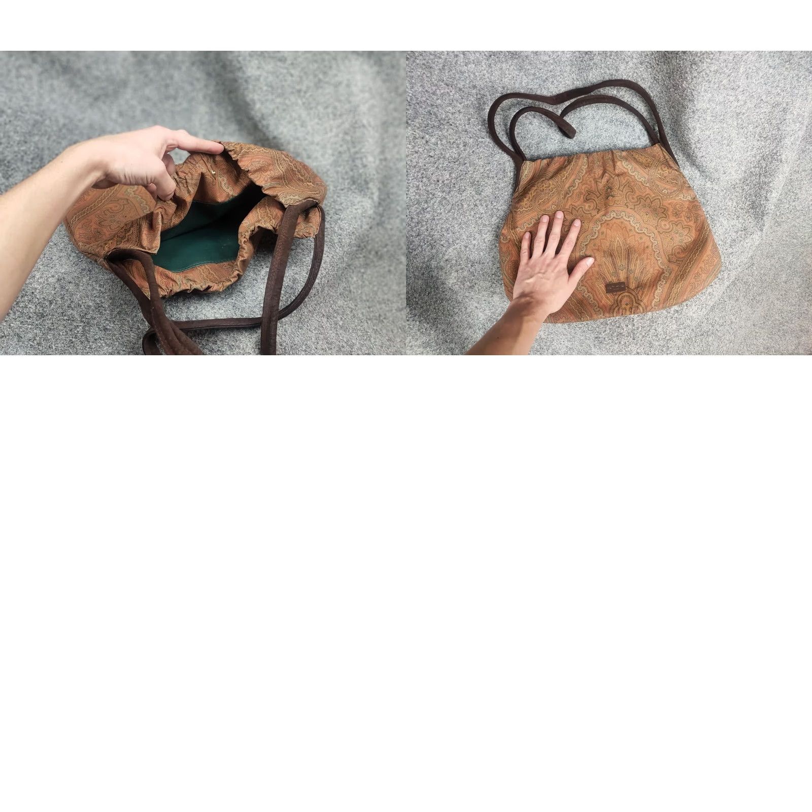 Etro VINTAGE Etro Italy Design Leather Pattern Shoulder Shopper bag Size ONE SIZE - 11 Thumbnail