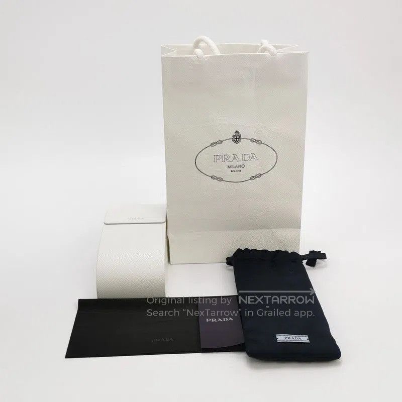 Prada Prada Logo Frame Sunglasses with Side Branding. Size ONE SIZE - 8 Thumbnail