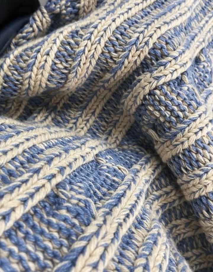 Japanese Brand × Vintage Reversible retro cable knit sweater knitwear jumper Size US XL / EU 56 / 4 - 6 Thumbnail