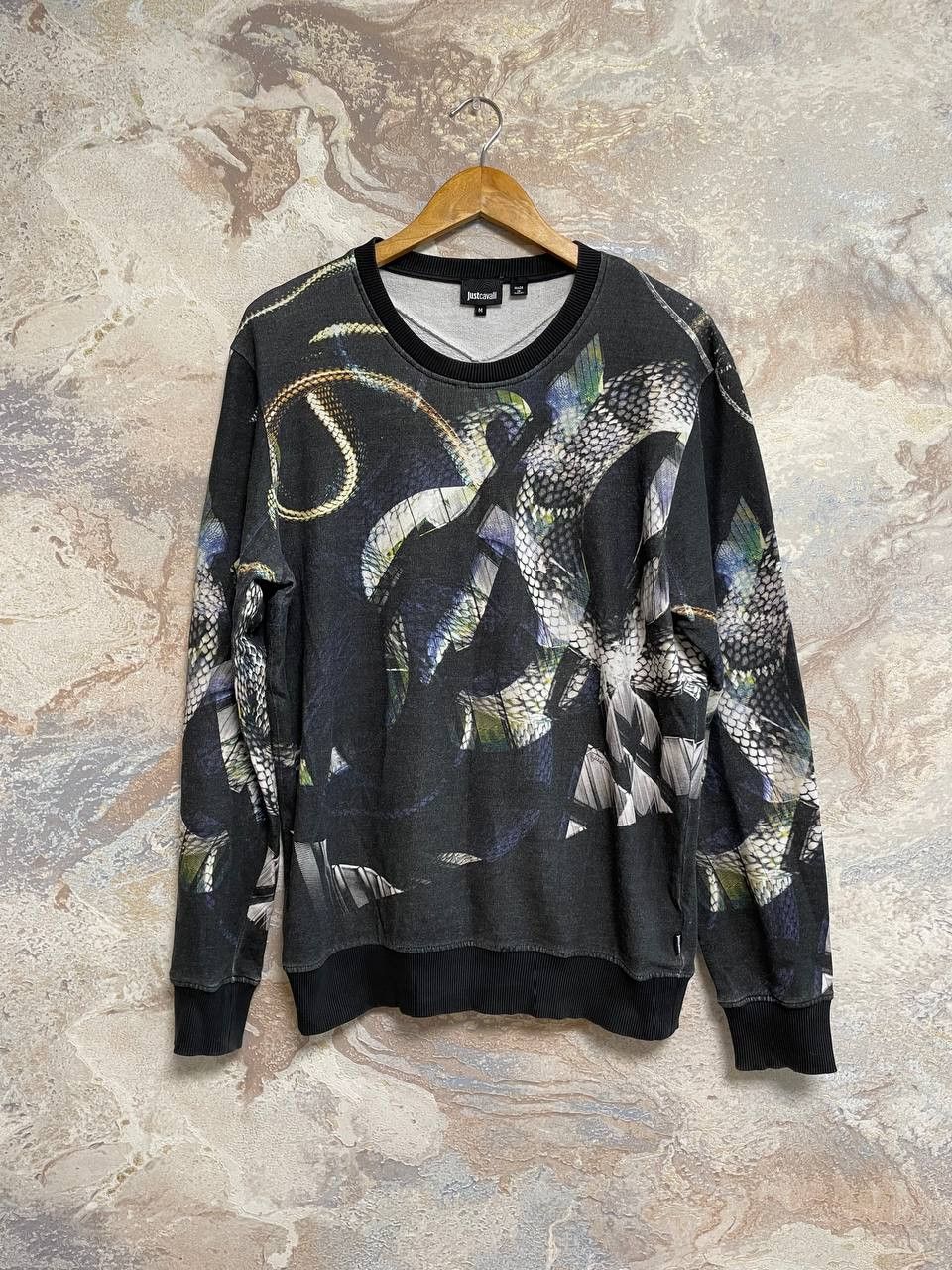 Just Cavalli × Roberto Cavalli Just Cavalli Snakes Print Cotton Sweatshirt size M Size US M / EU 48-50 / 2 - 1 Thumbnail