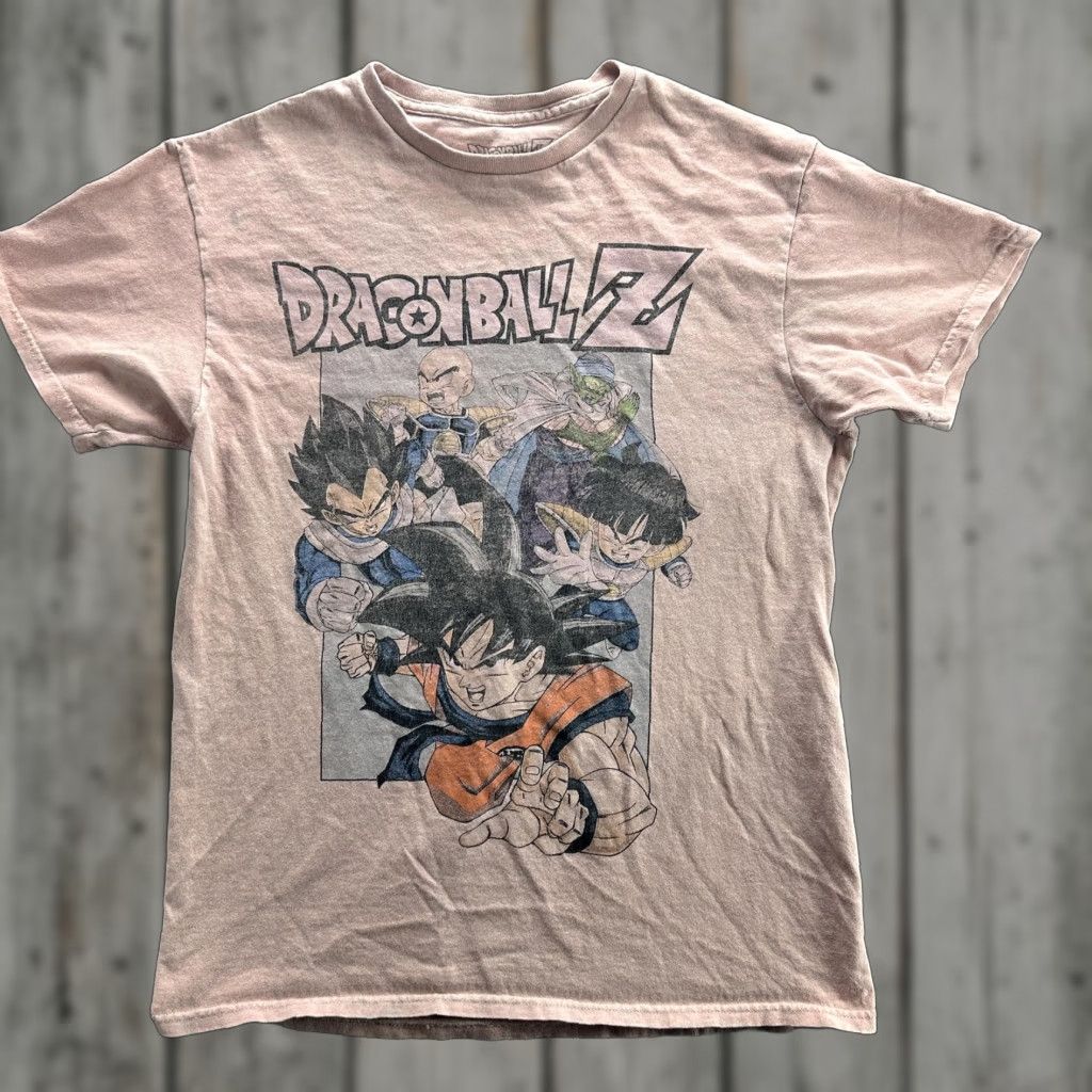 Vintage Dragon Ball Z Shirt Mens M Pink Anime Goku Vegeta Piccolo Crew Tee Graphic Size US M / EU 48-50 / 2 - 1 Thumbnail