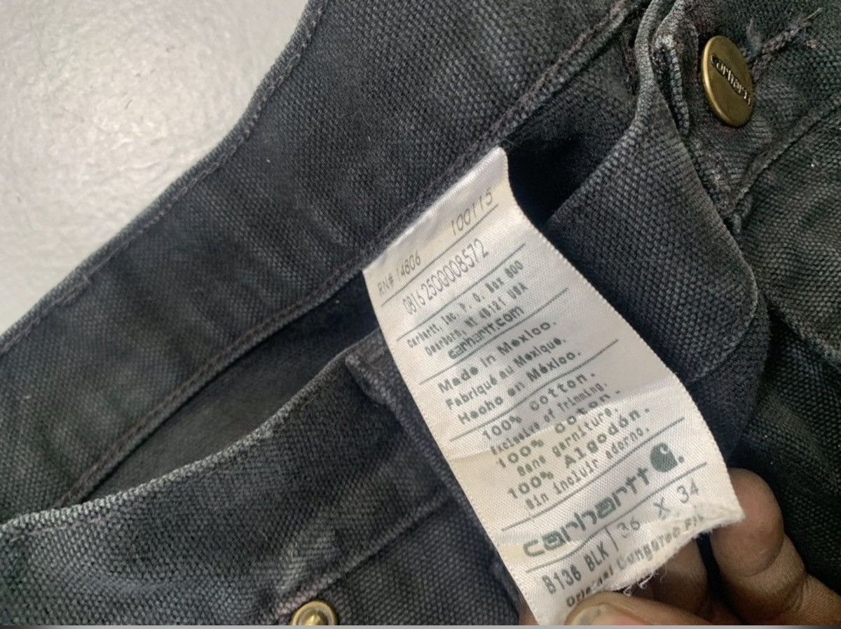 Carhartt Vintage carhartt b01 blk double knee denim Size US 36 / EU 52 - 5 Thumbnail