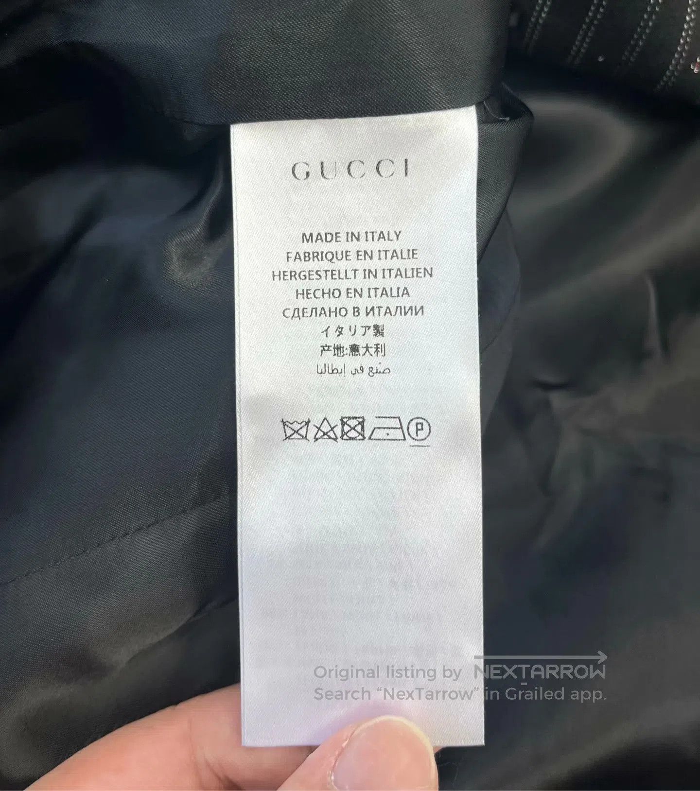 Gucci Guicci Black Barrage Logo Tailored Slim Fit Trench Coat| Size S / US 4 / IT 40 - 5 Thumbnail