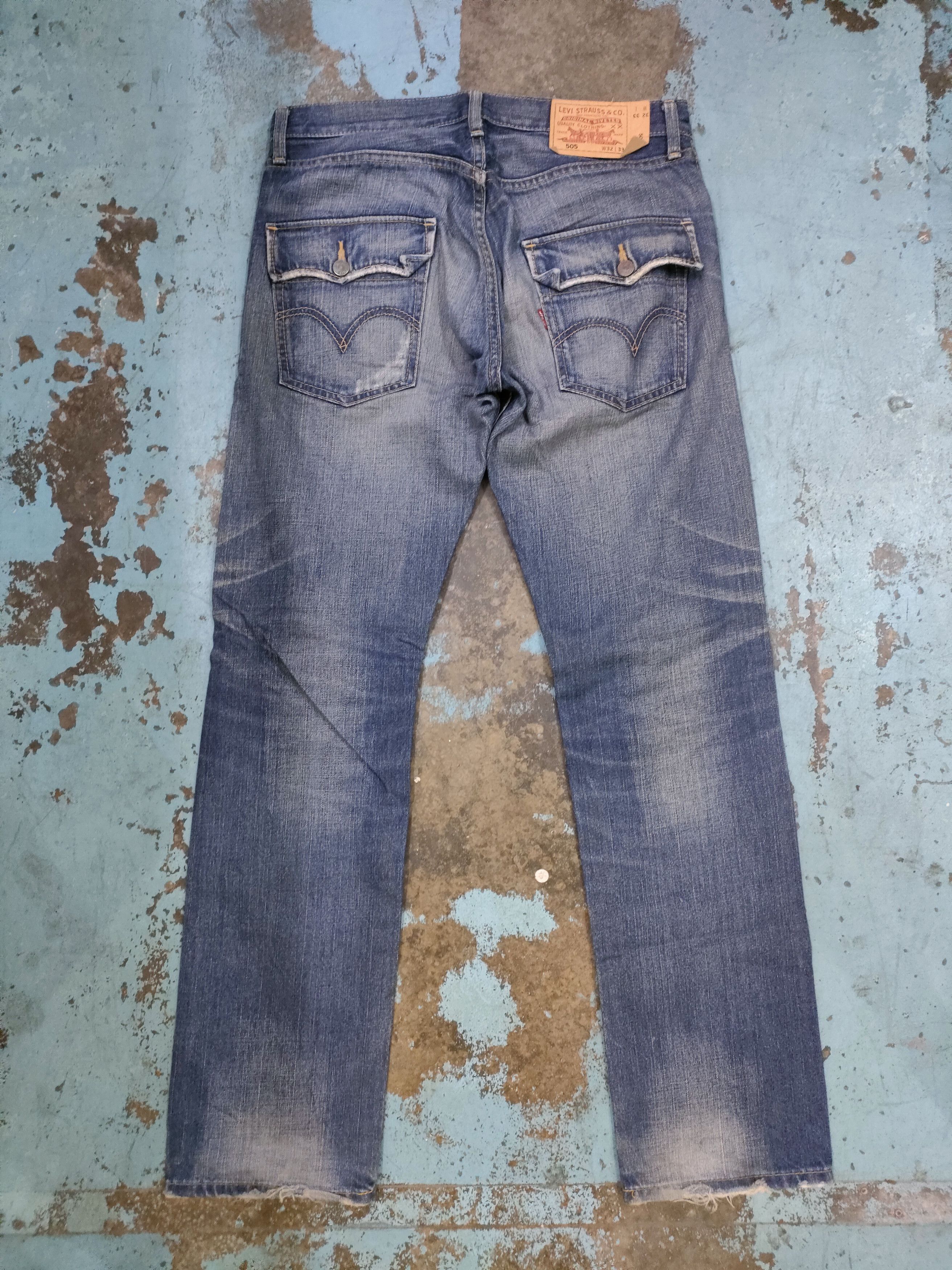 If Six Was Nine × Levi's Distressed Levi's 505 Denim Size US 33 - 5 Thumbnail