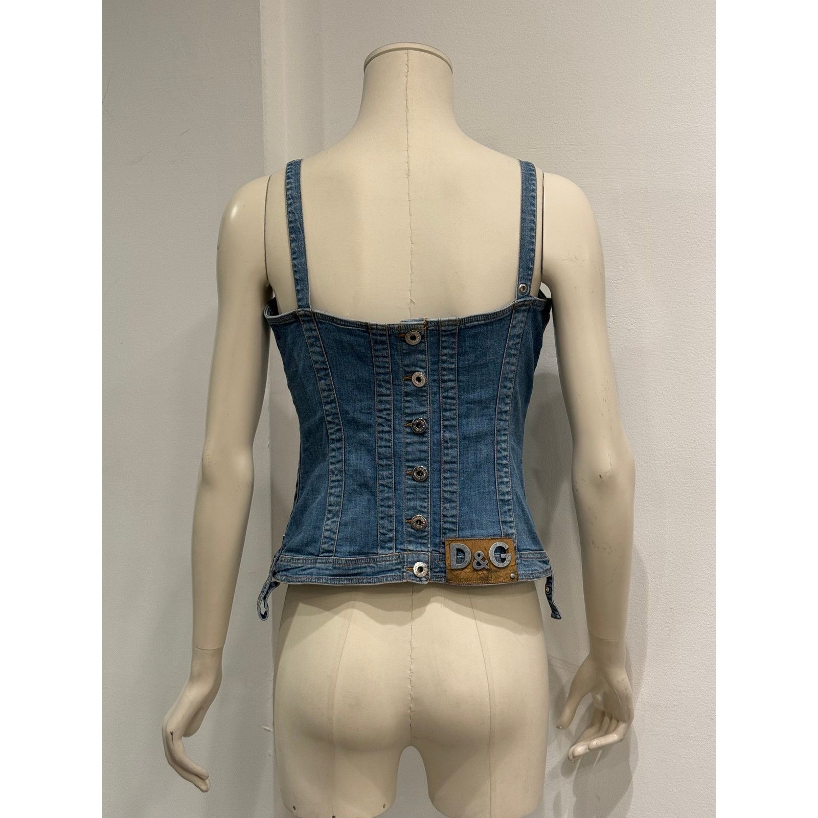 Dolce & Gabbana 2000s Dolce & Gabbana denim military corset Size S / US 4 / IT 40 - 3 Thumbnail