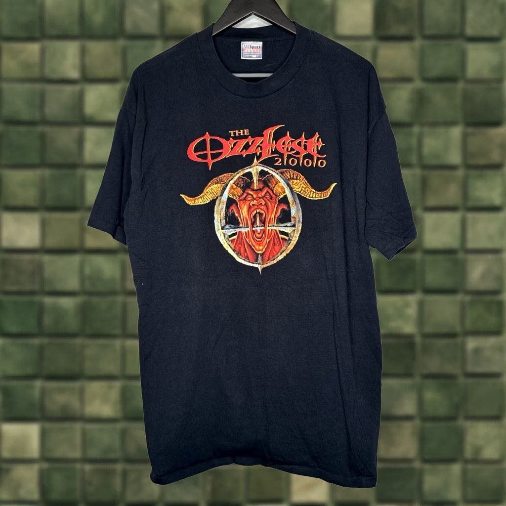 Vintage VINTAGE Ozzfest Tour T Shirt XL Black Cotton Band Rock Logo 2000s Mens Shirt Label All Sport Decade 2000s Acclaim Size US XL / EU 56 / 4 - 1 Thumbnail