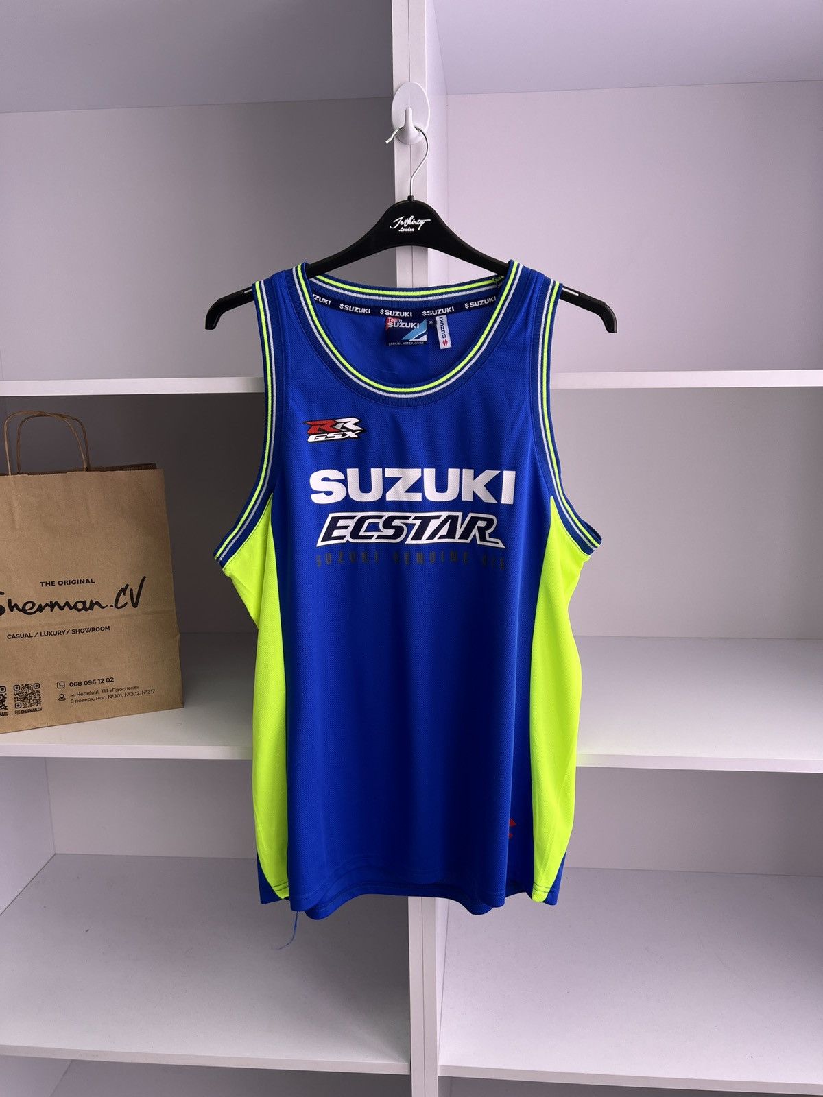 Vintage Vintage Suzuki Racing Sleeveless T-shirt Size US XL / EU 56 / 4 - 3 Thumbnail