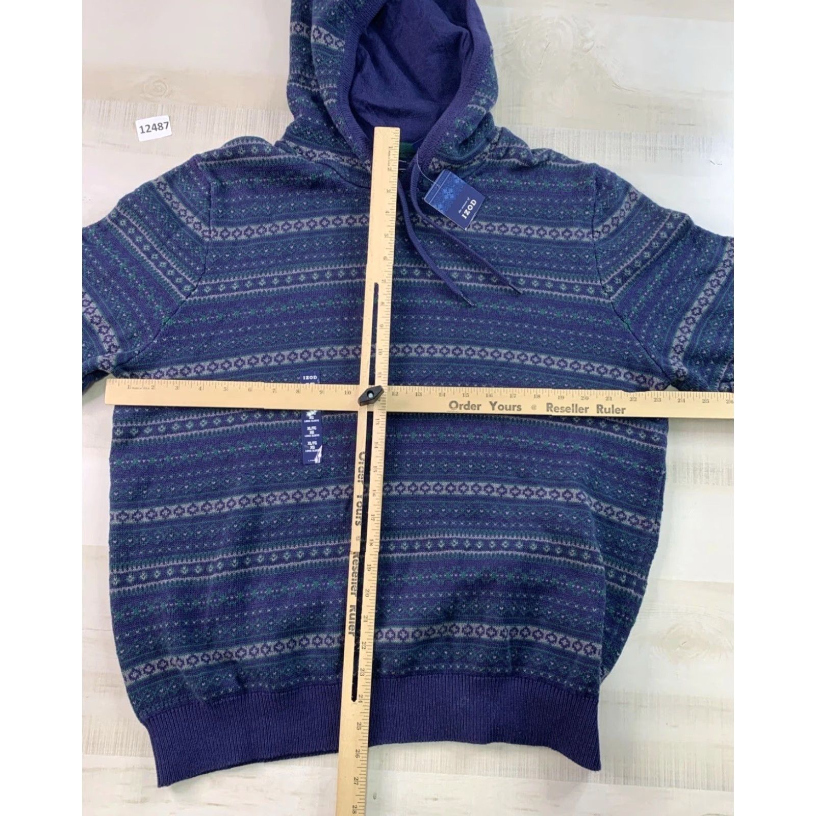 Izod VINTAGE IZOD Mens Long Sleeve Knit Hooded Sweater XL NWT-12487 Size US XL / EU 56 / 4 - 6 Thumbnail