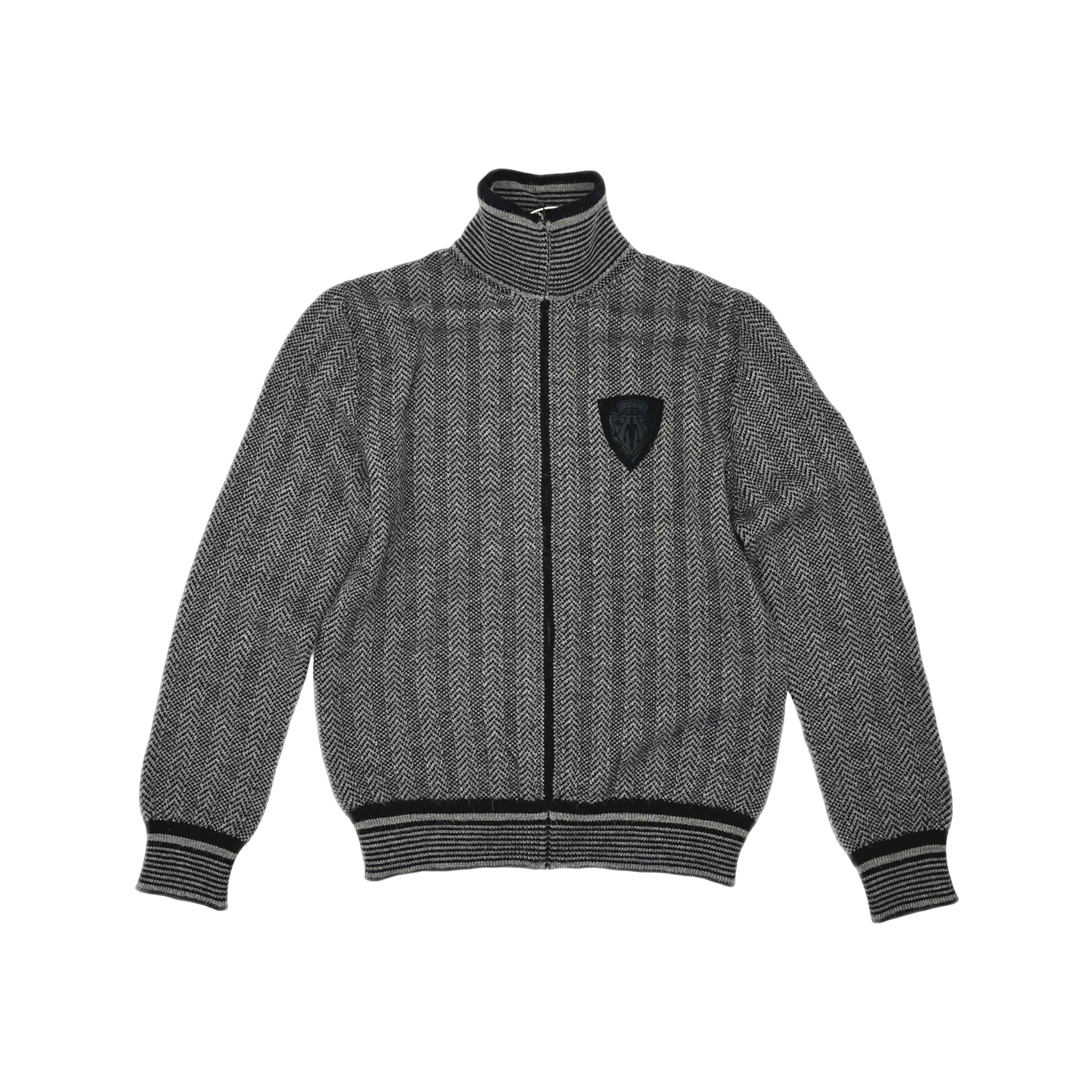 Gucci Gucci Chevron Zip-Up Knit Sweater XL Size US XL / EU 56 / 4 - 1 Thumbnail